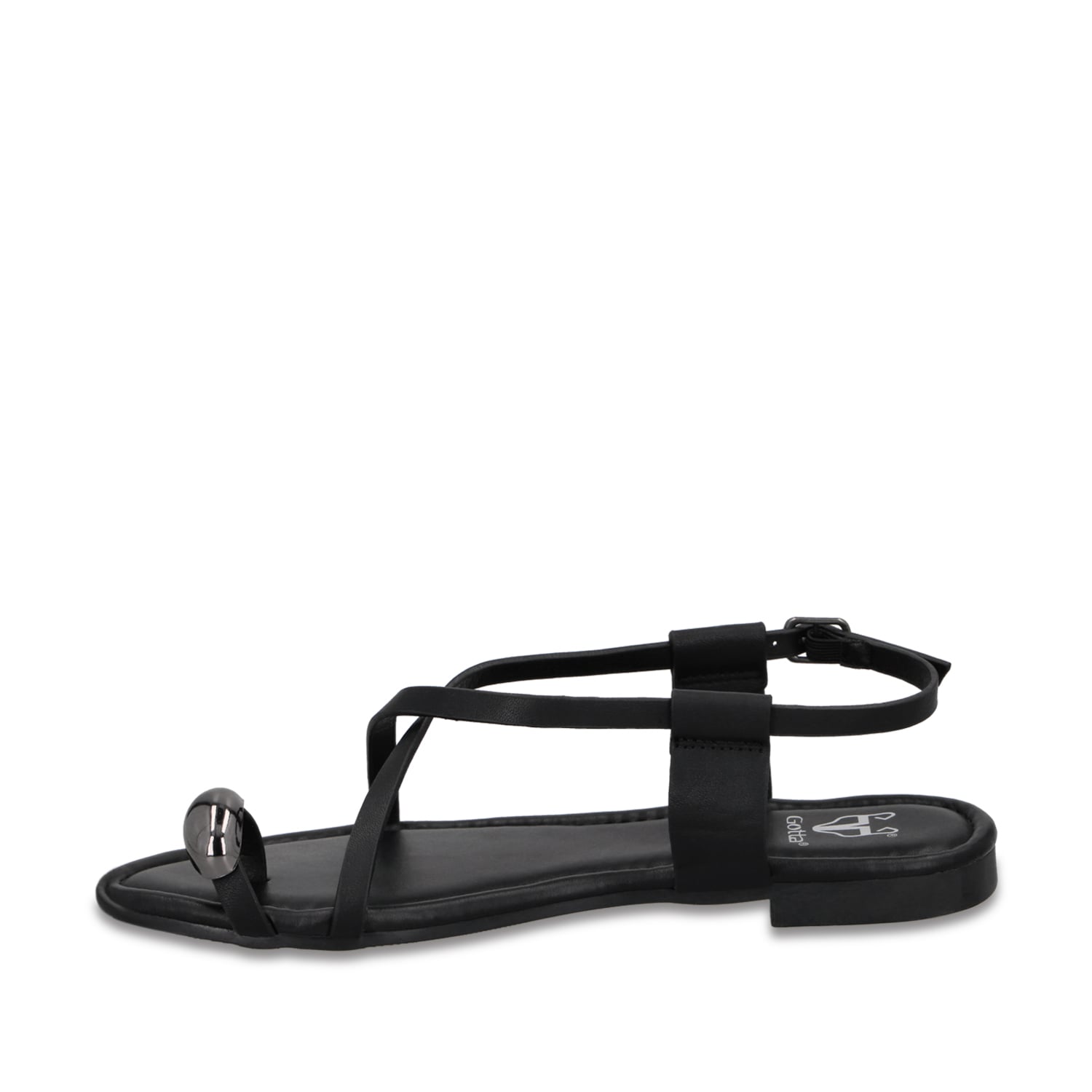 SANDALIA NEGRA MUJER 64121 - 4