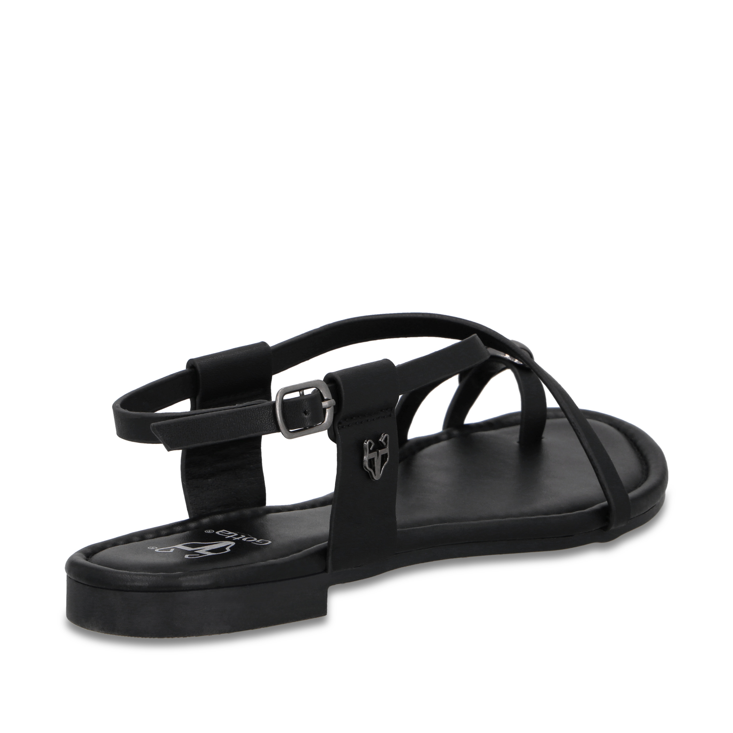 SANDALIA NEGRA MUJER 64121 - 5