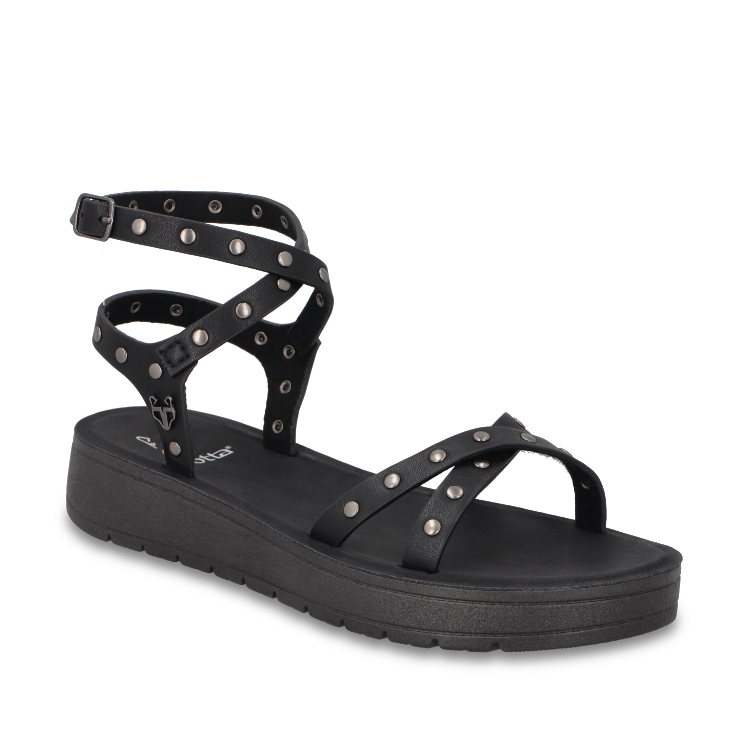 SANDALIA NEGRA MUJER 65690 - 2