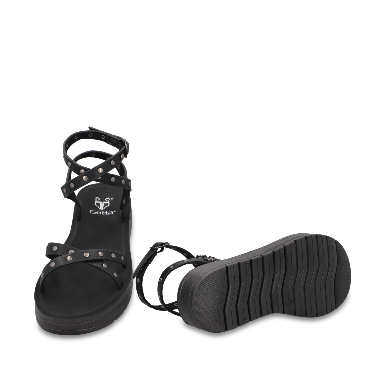 SANDALIA NEGRA MUJER 65690 - 7