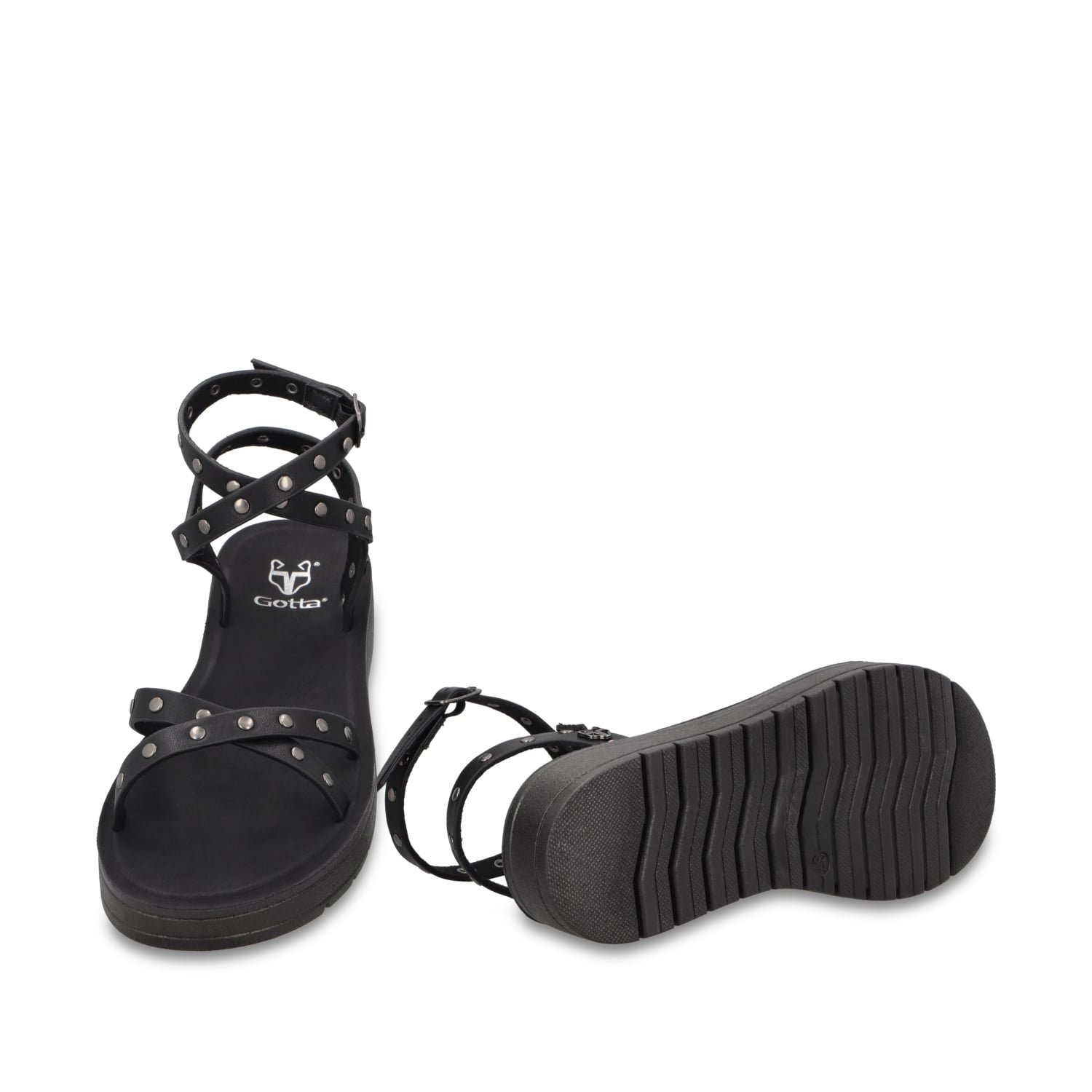 SANDALIA NEGRA MUJER 65690 - 7