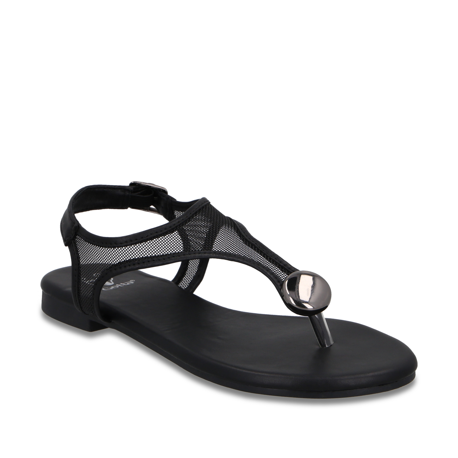 SANDALIA NEGRA MUJER 64122 - 2
