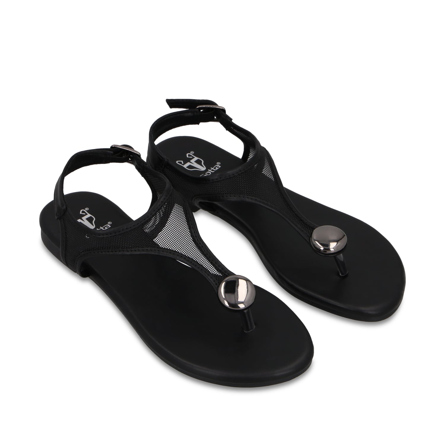SANDALIA NEGRA MUJER 64122 - 3