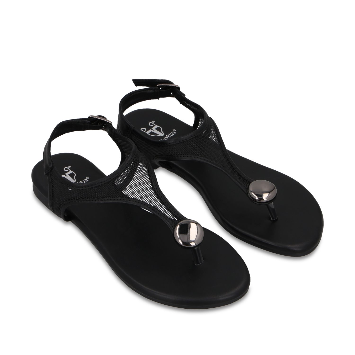 SANDALIA NEGRA MUJER 64122 - 3
