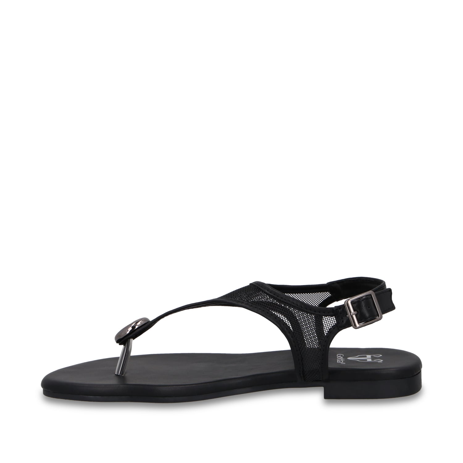 SANDALIA NEGRA MUJER 64122 - 4