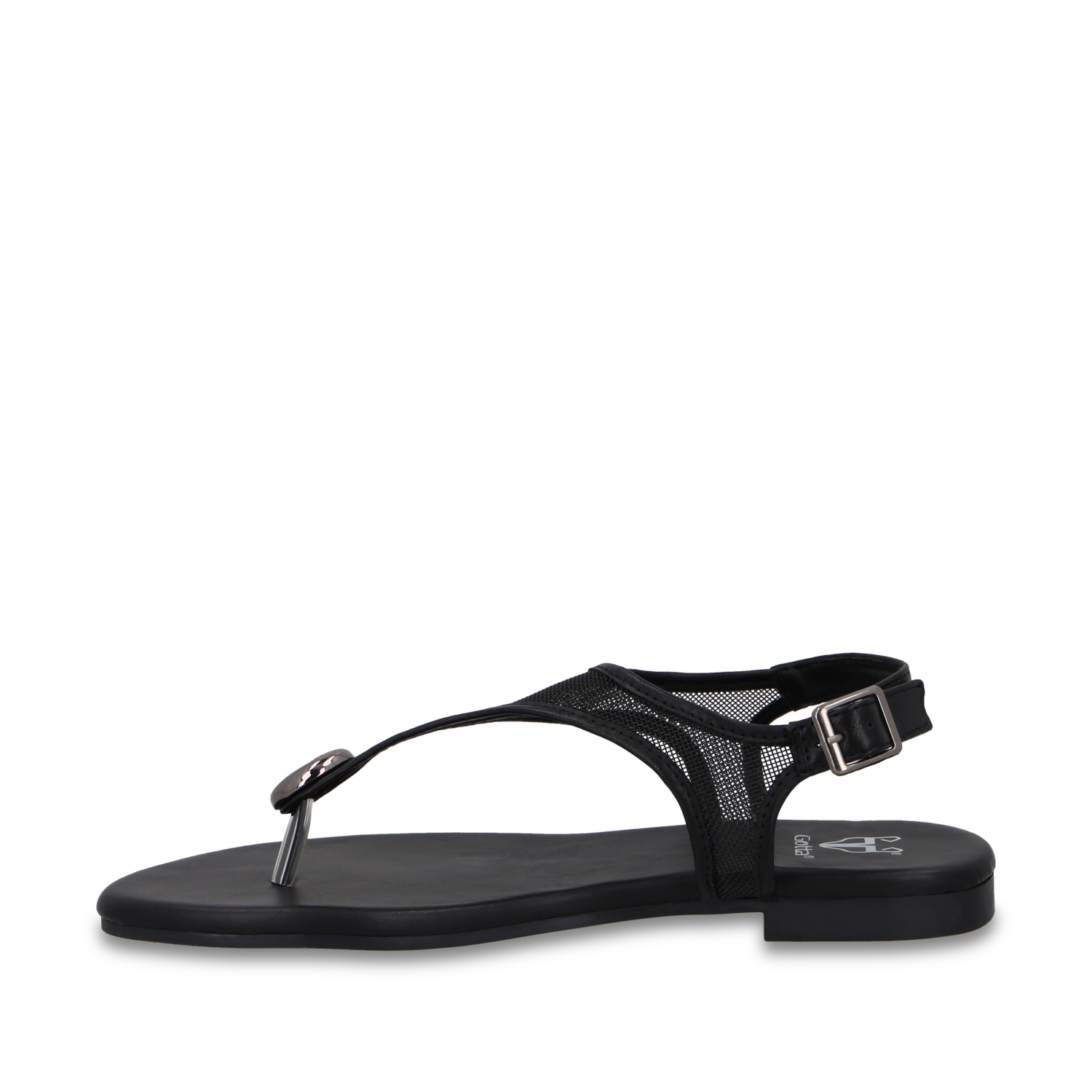 SANDALIA NEGRA MUJER 64122 - 4
