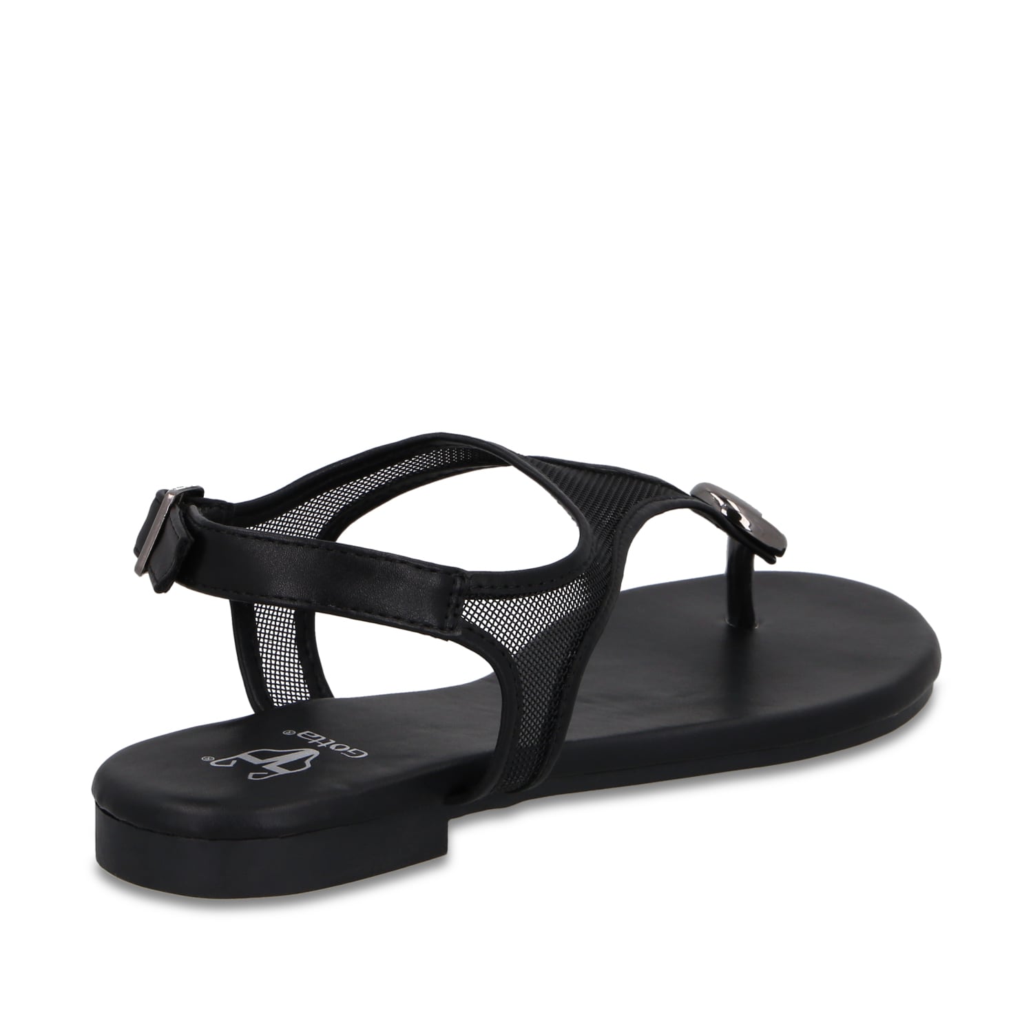 SANDALIA NEGRA MUJER 64122 - 5
