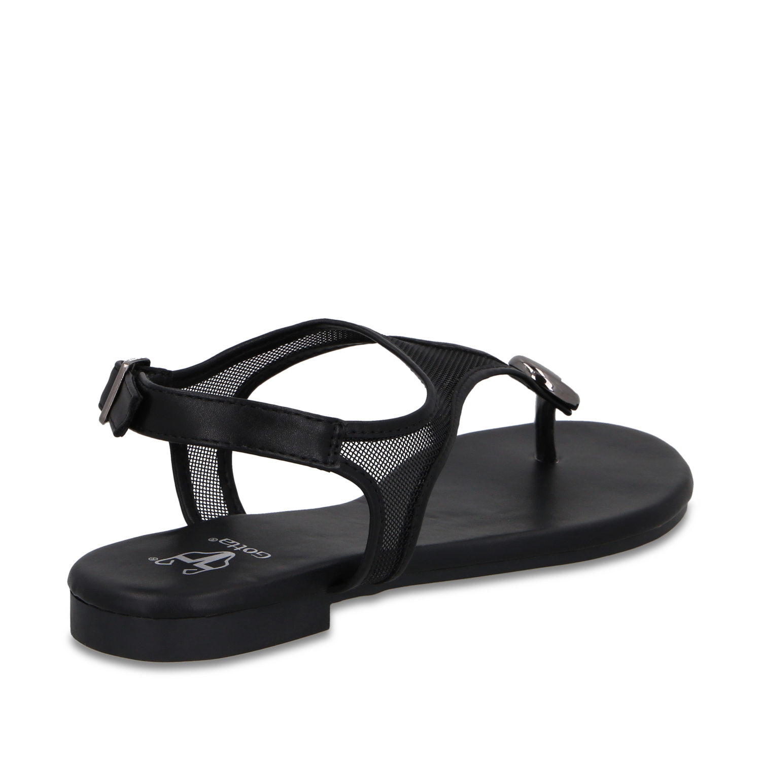 SANDALIA NEGRA MUJER 64122 - 5