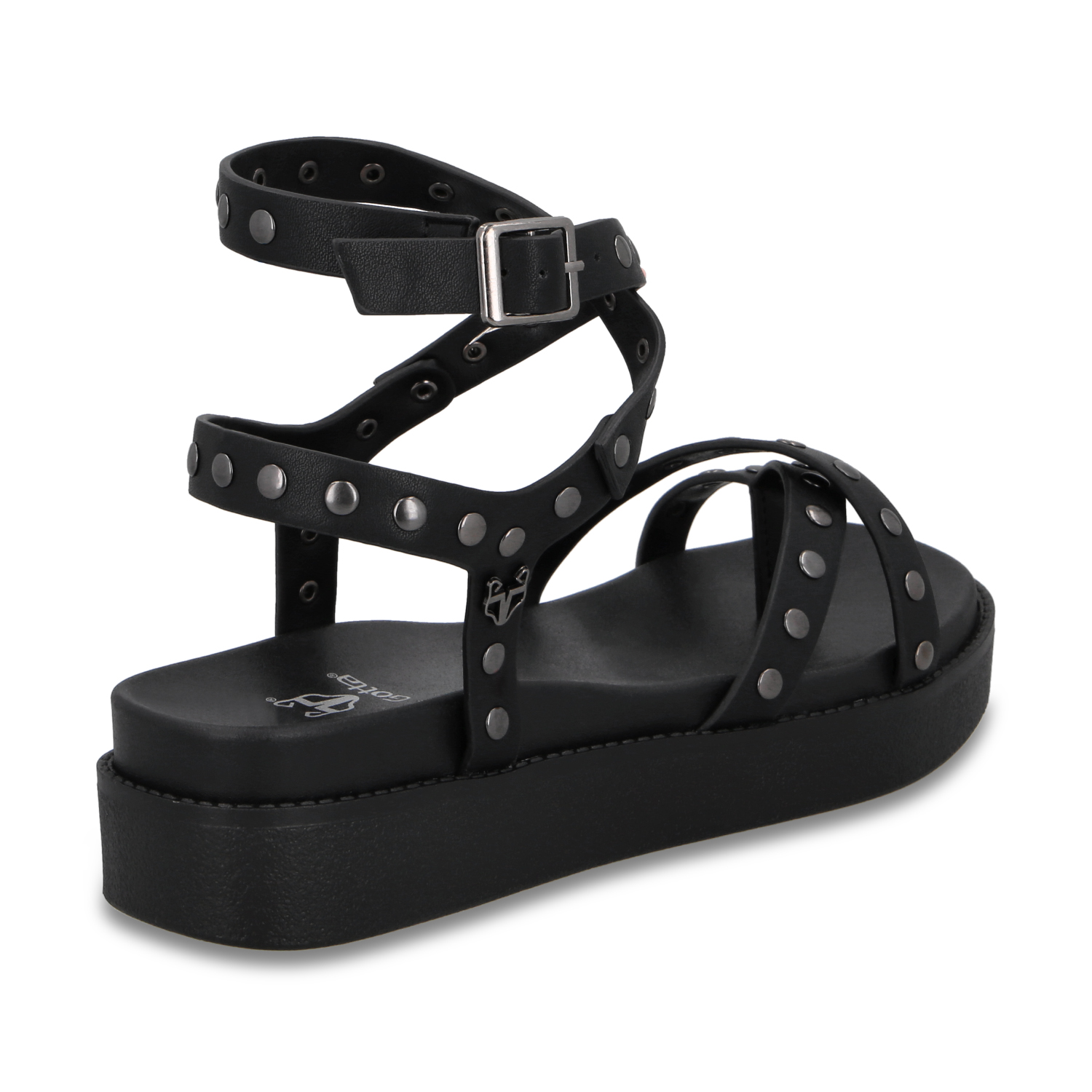 SANDALIA PLATAFORMA NEGRA MUJER 64170 - 5