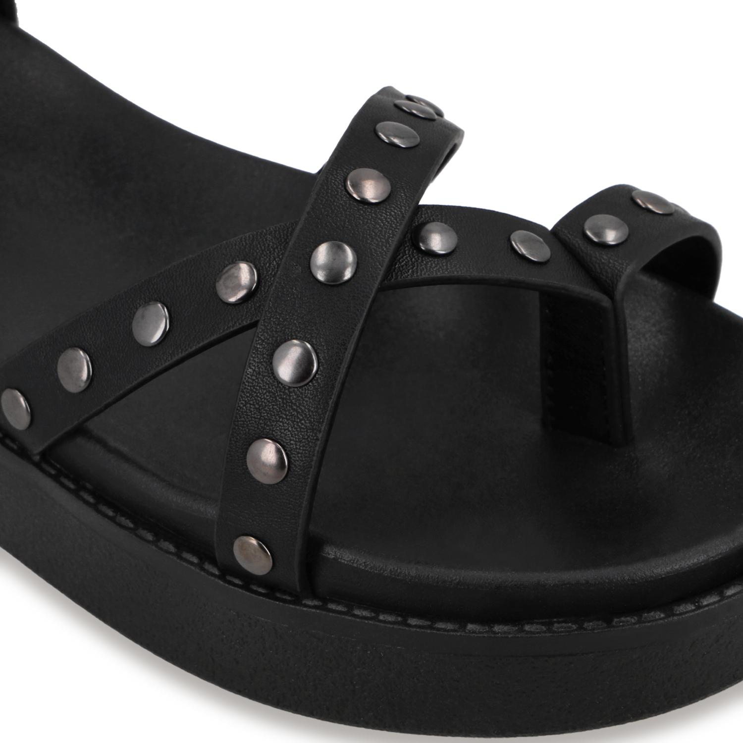 SANDALIA PLATAFORMA NEGRA MUJER 64170 - 6