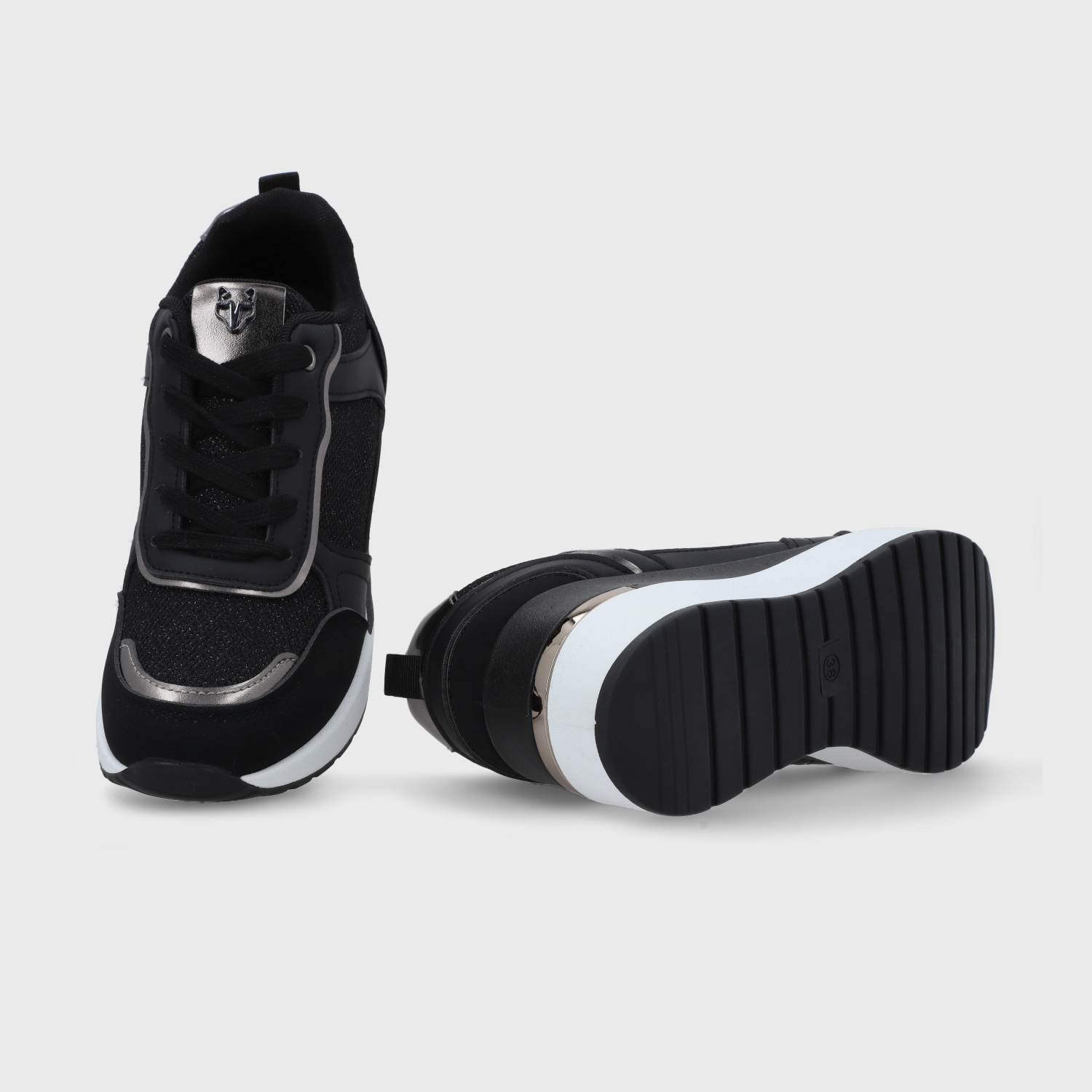 ZAPATILLA PLATAFORMA NEGRA  MUJER 58060 GOTTA - 7