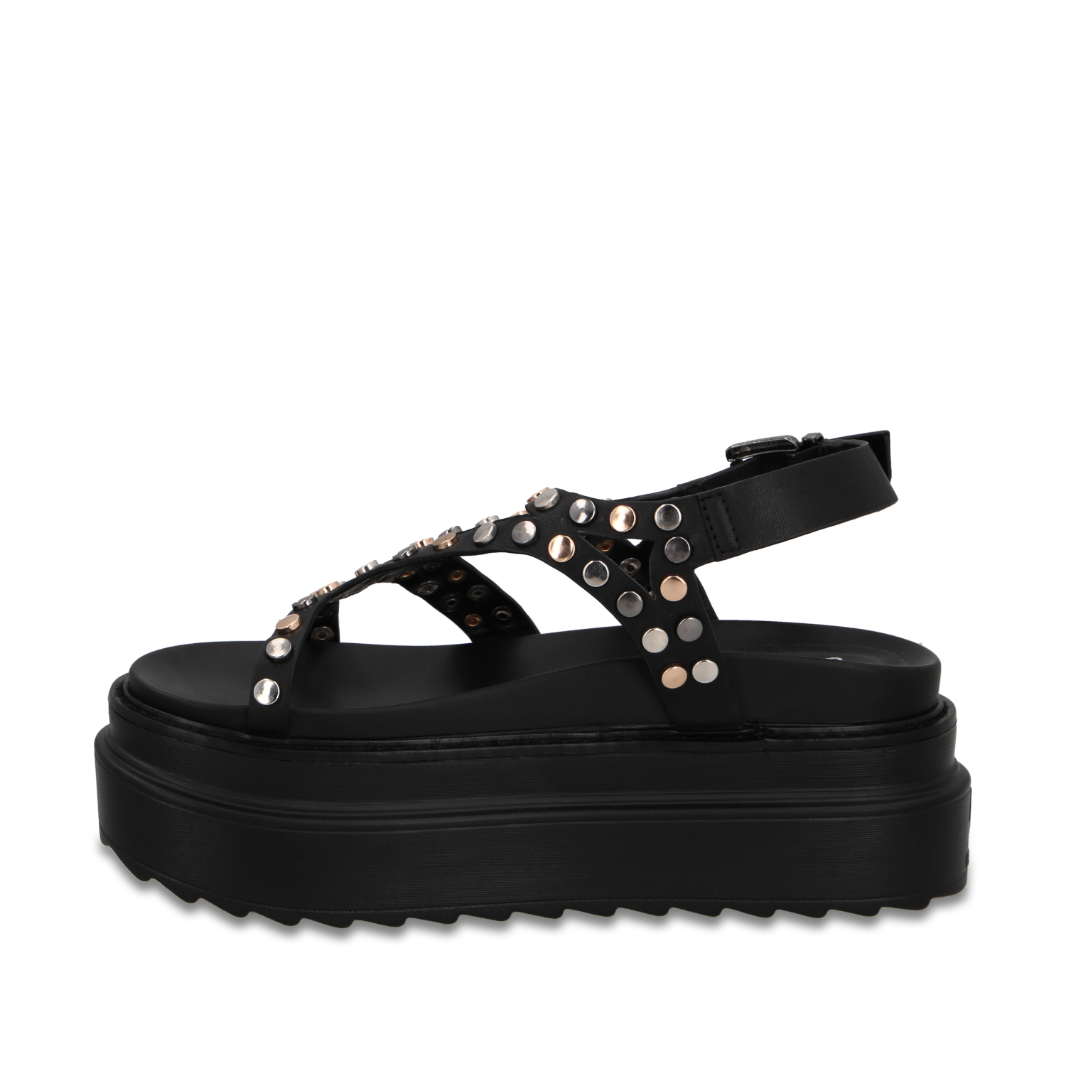 SANDALIA PLATAFORMA NEGRA MUJER 25236 - 4