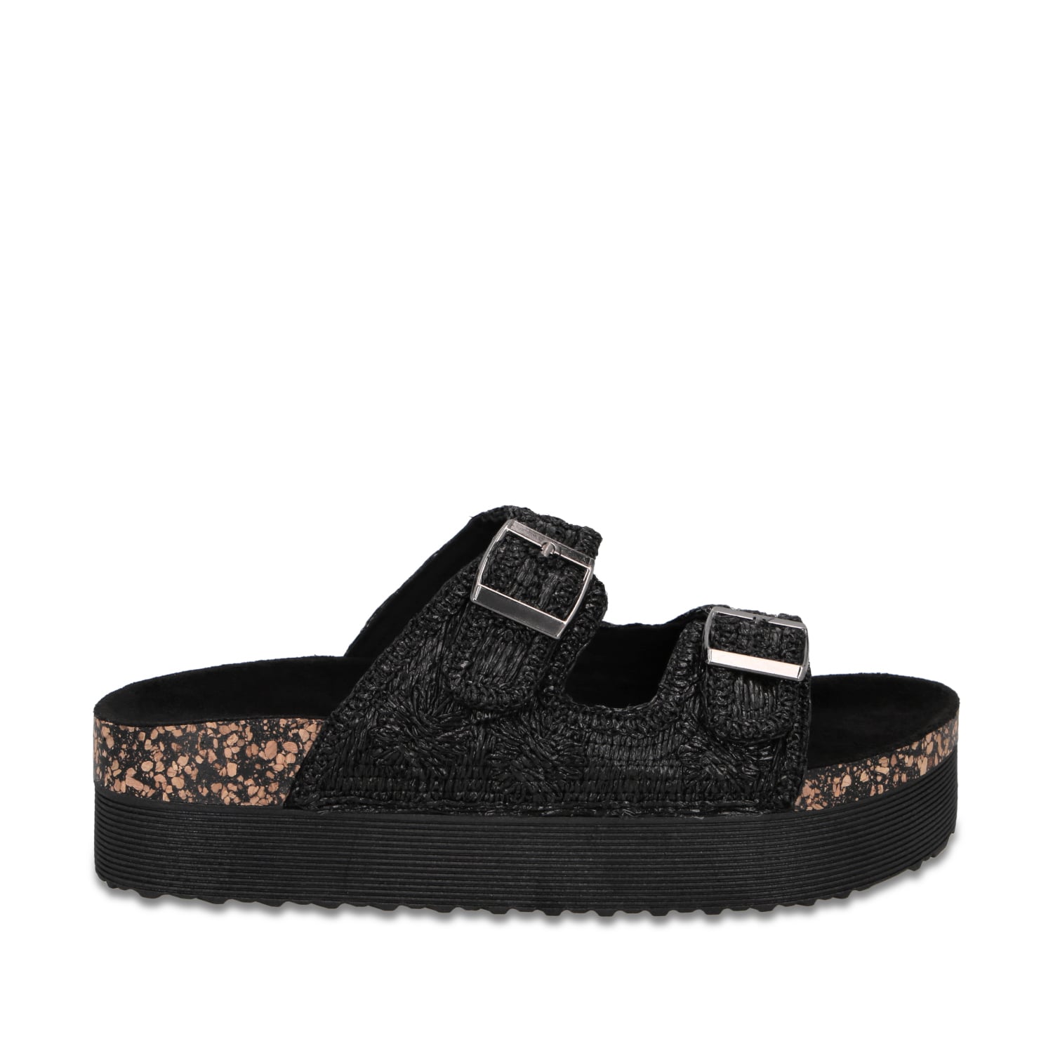 SANDALIA PLATAFORMA NEGRO MUJER 65951 - 1