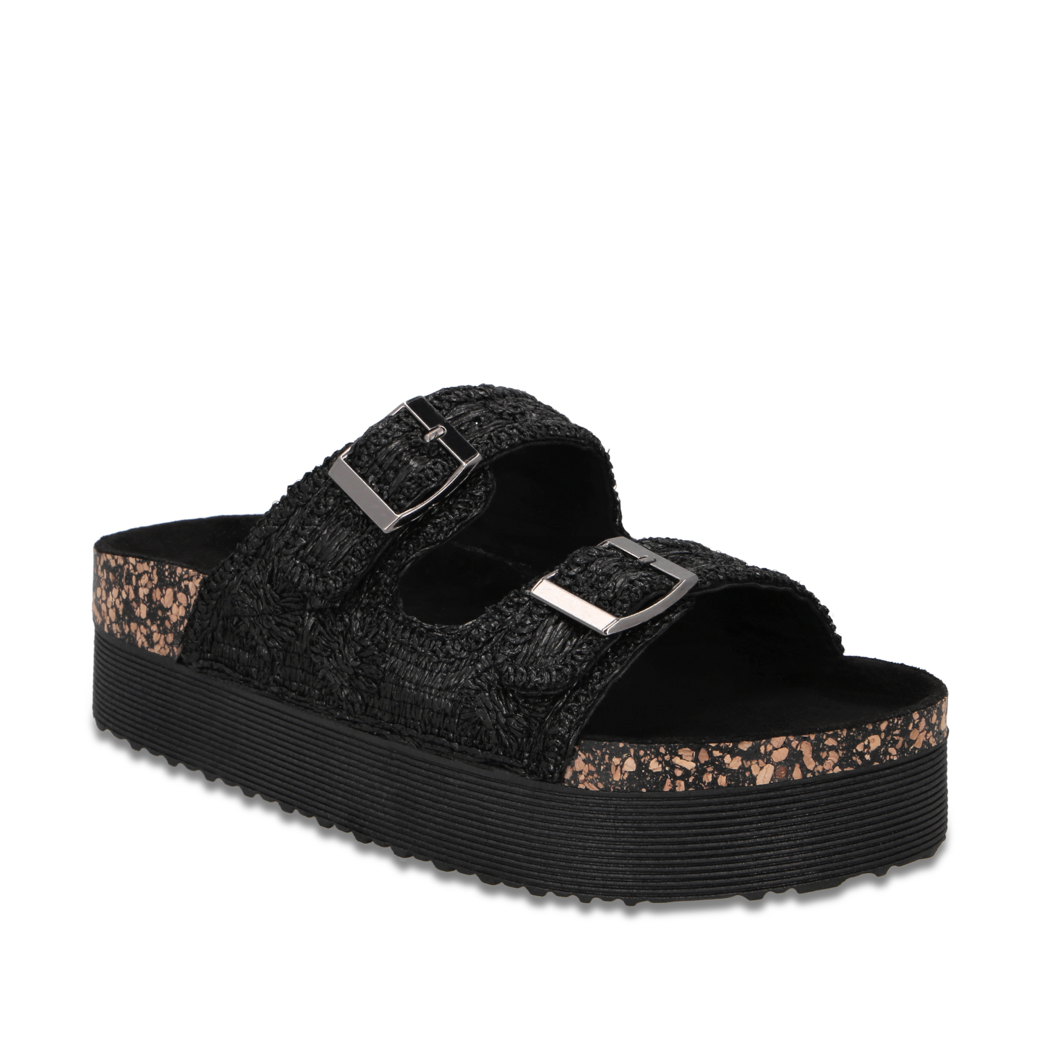 SANDALIA PLATAFORMA NEGRO MUJER 65951 - 3