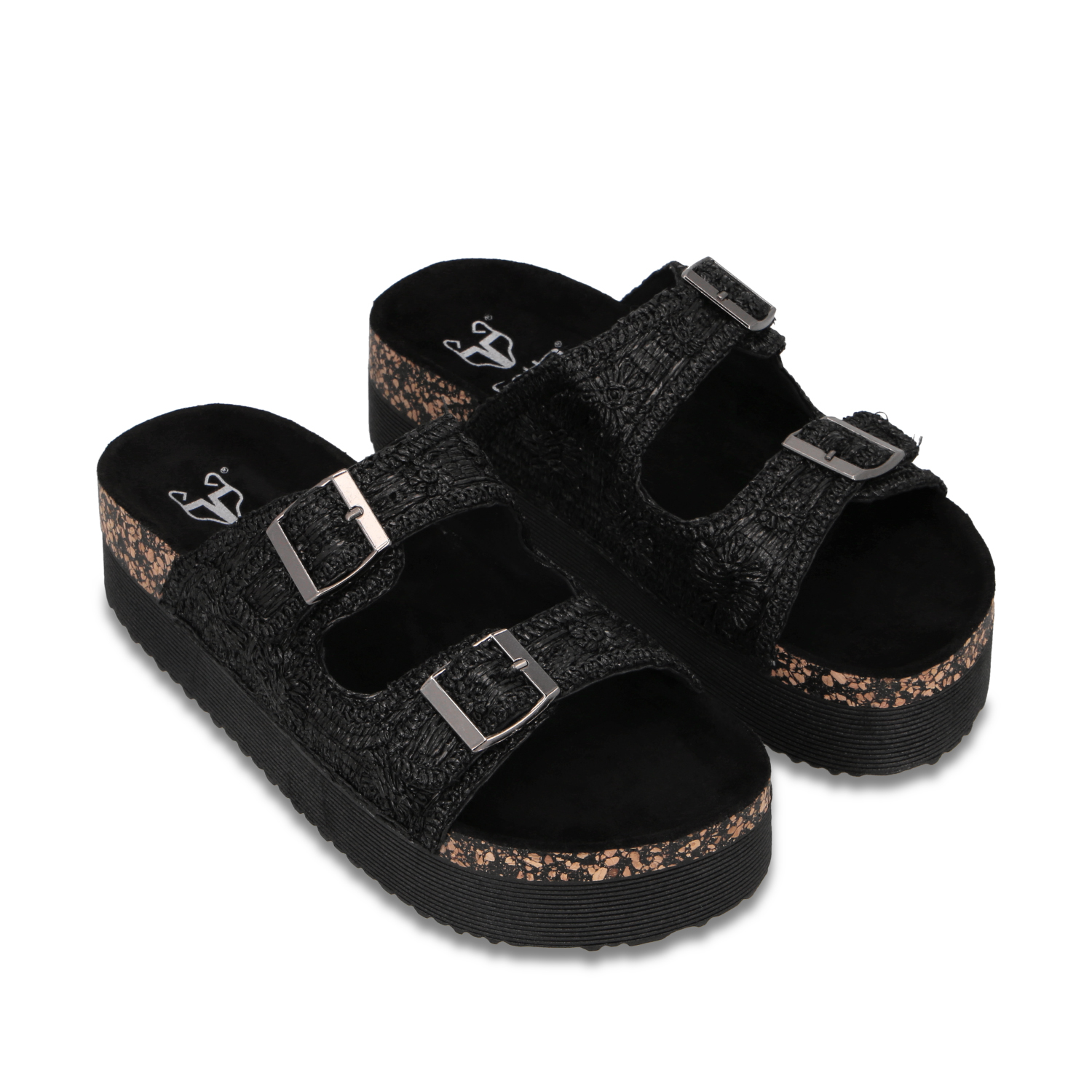SANDALIA PLATAFORMA NEGRO MUJER 65951 - 5