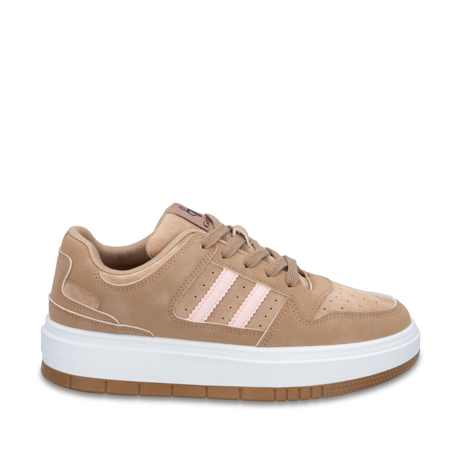 ZAPATILLAS PLATAFORMA BEIGE MUJER 58030 - 1