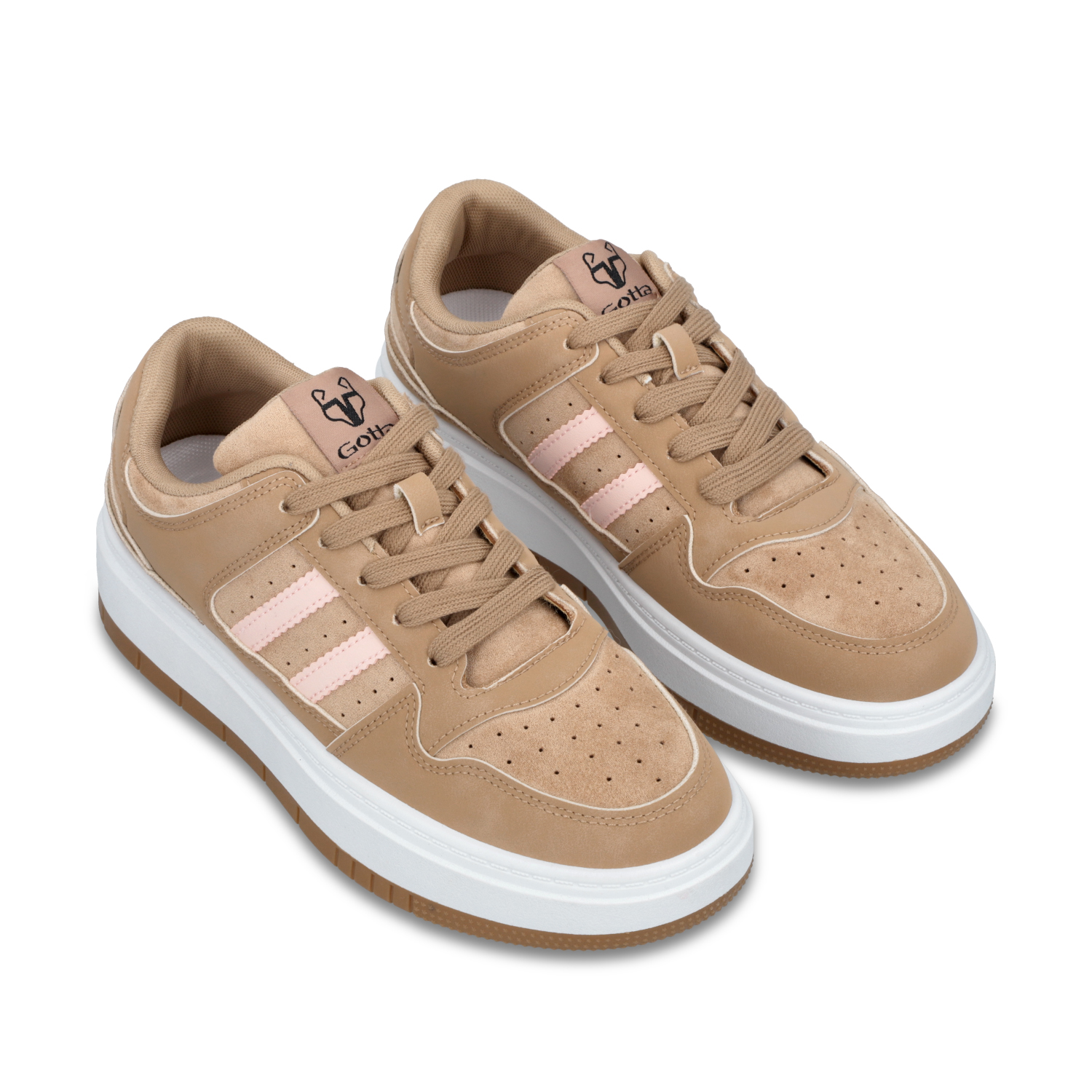 ZAPATILLAS PLATAFORMA BEIGE MUJER 58030 - 3