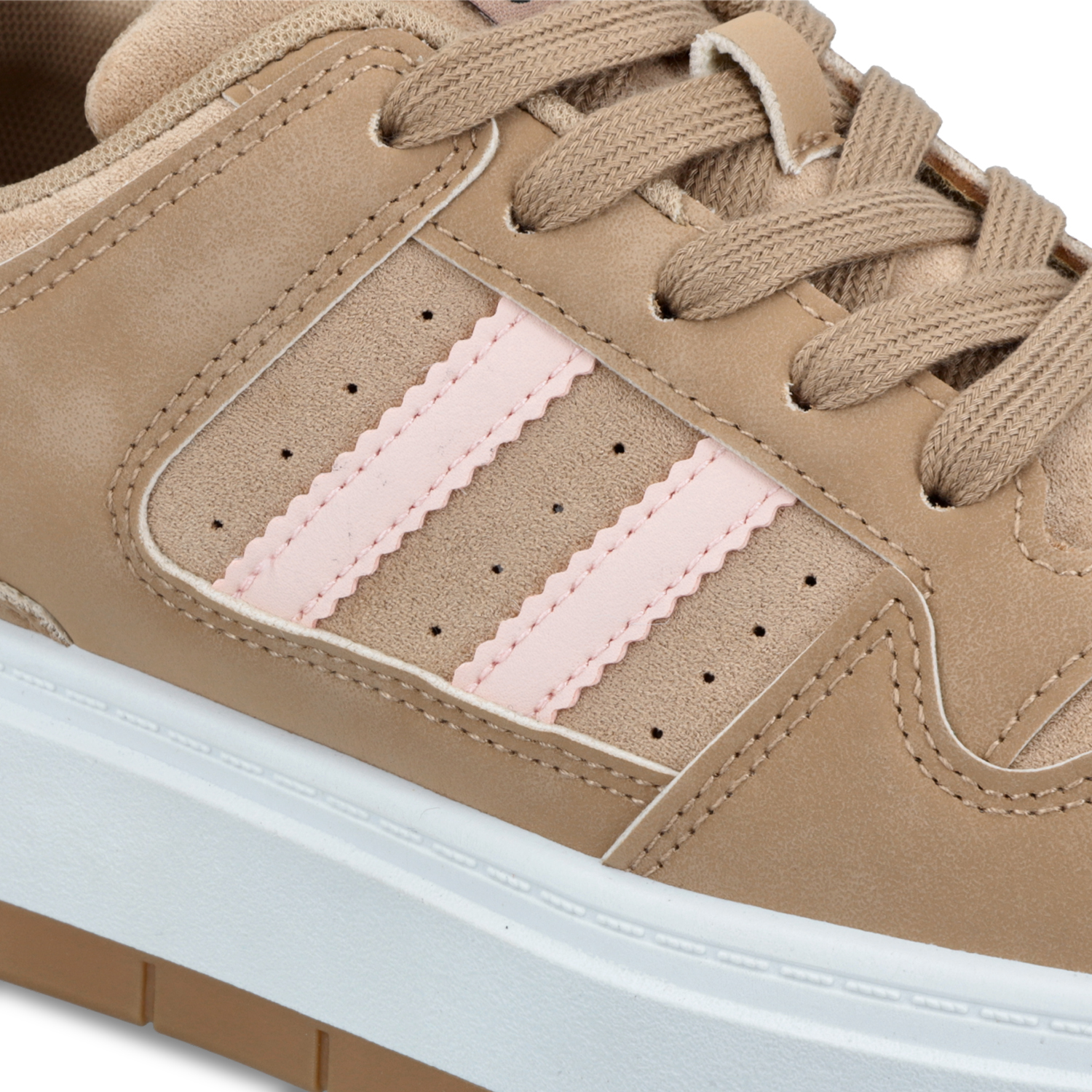 ZAPATILLAS PLATAFORMA BEIGE MUJER 58030 - 6