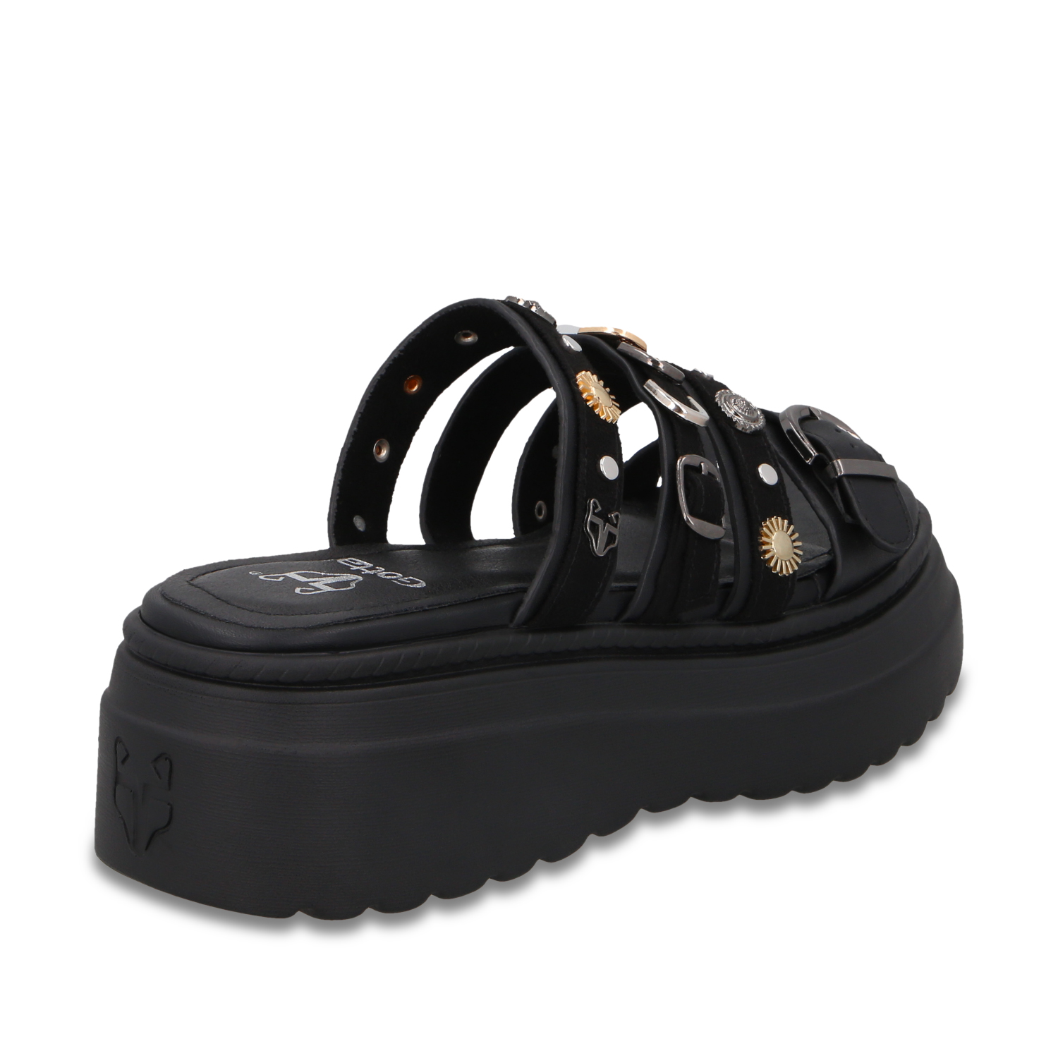 SANDALIA PLATAFORMA NEGRA MUJER 55924 - 5