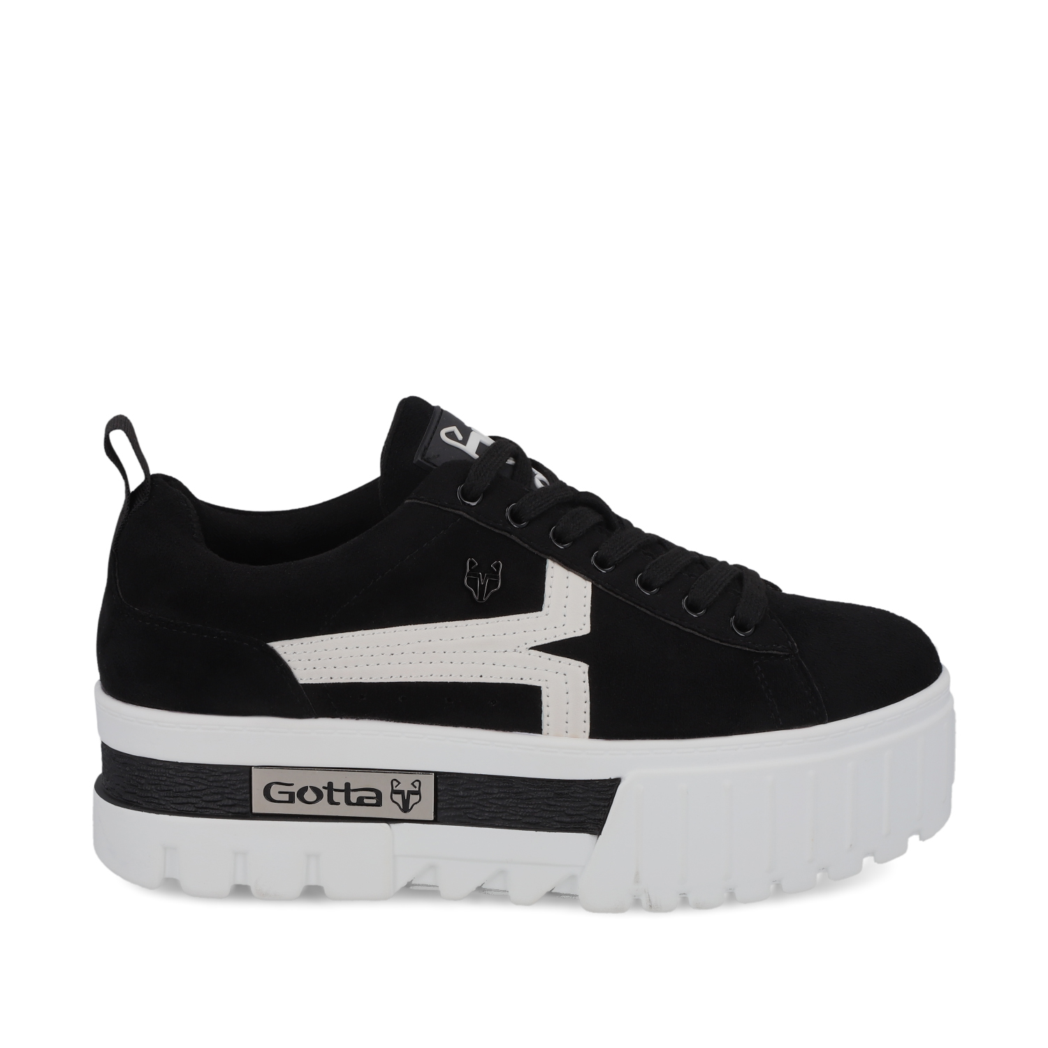 ZAPATILLA PLATAFORMA NEGRA MUJER 23243 GOTTA - 1