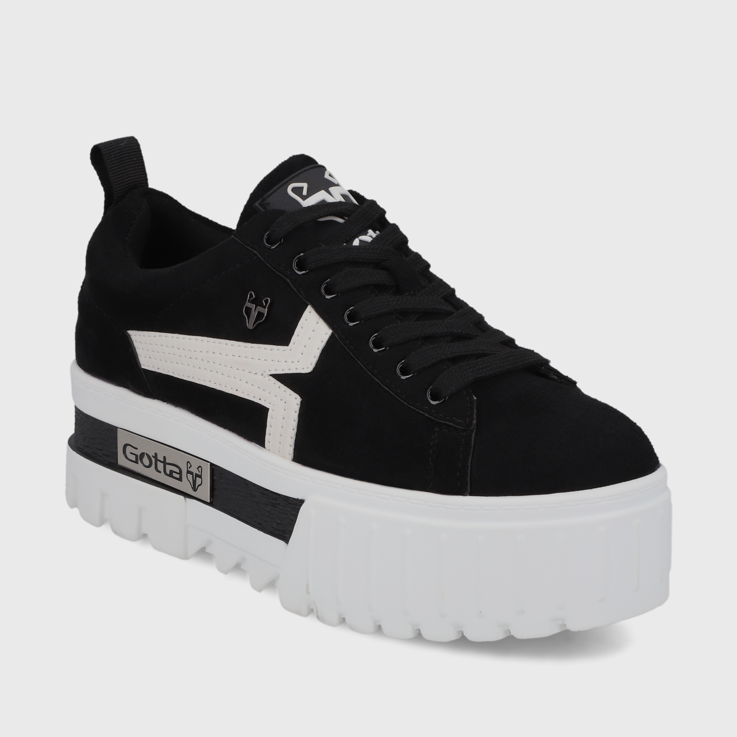 ZAPATILLA PLATAFORMA NEGRA MUJER 23243 GOTTA - 2