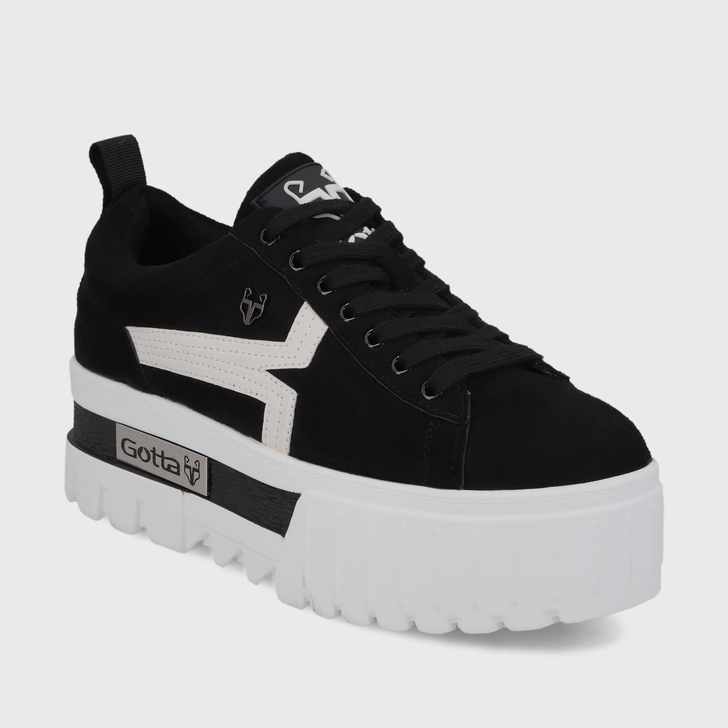 ZAPATILLA PLATAFORMA NEGRA MUJER 23243 GOTTA - 2