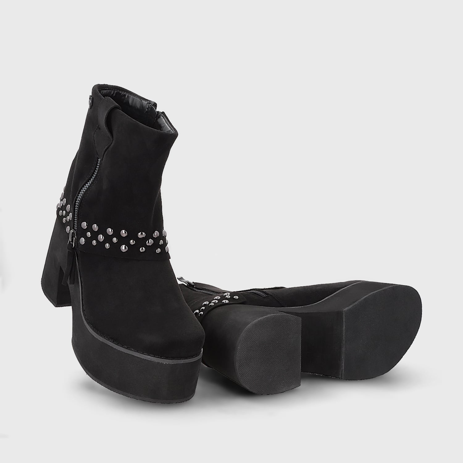 BOTIN PLATAFORMA NEGRO MUJER 15045 GOTTA - 7