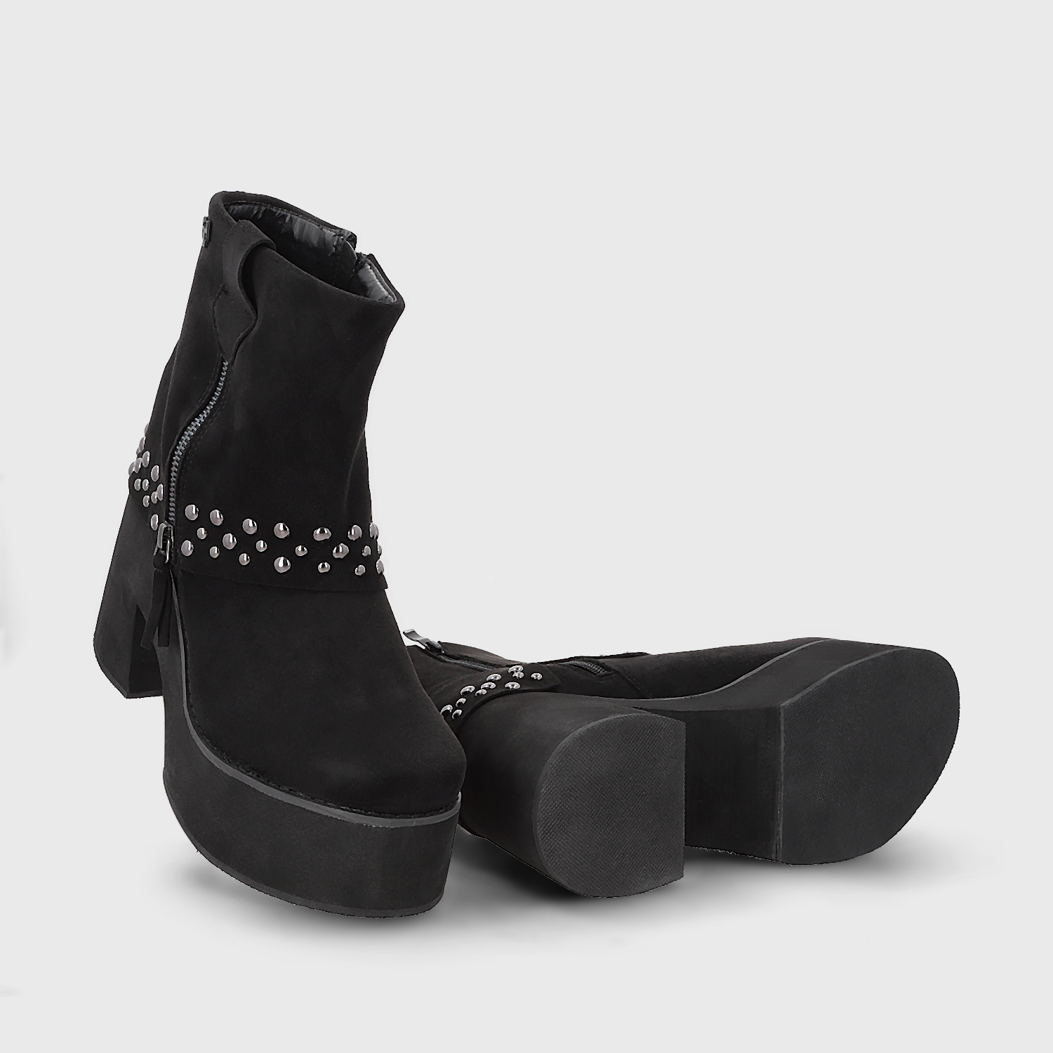 BOTIN PLATAFORMA NEGRO MUJER 15045 GOTTA - 7