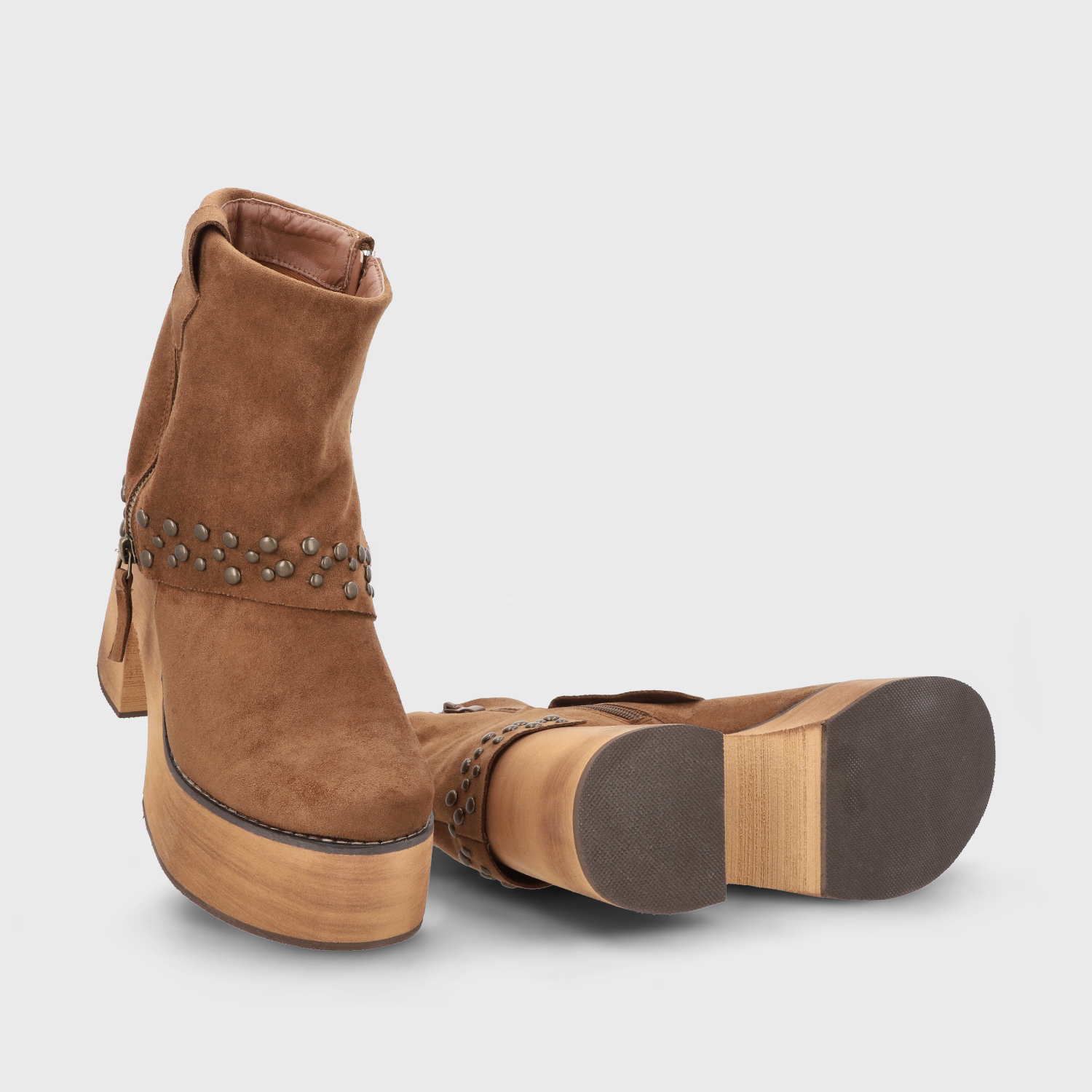BOTIN PLATAFORMA CAMEL MUJER 15045 GOTTA - 7