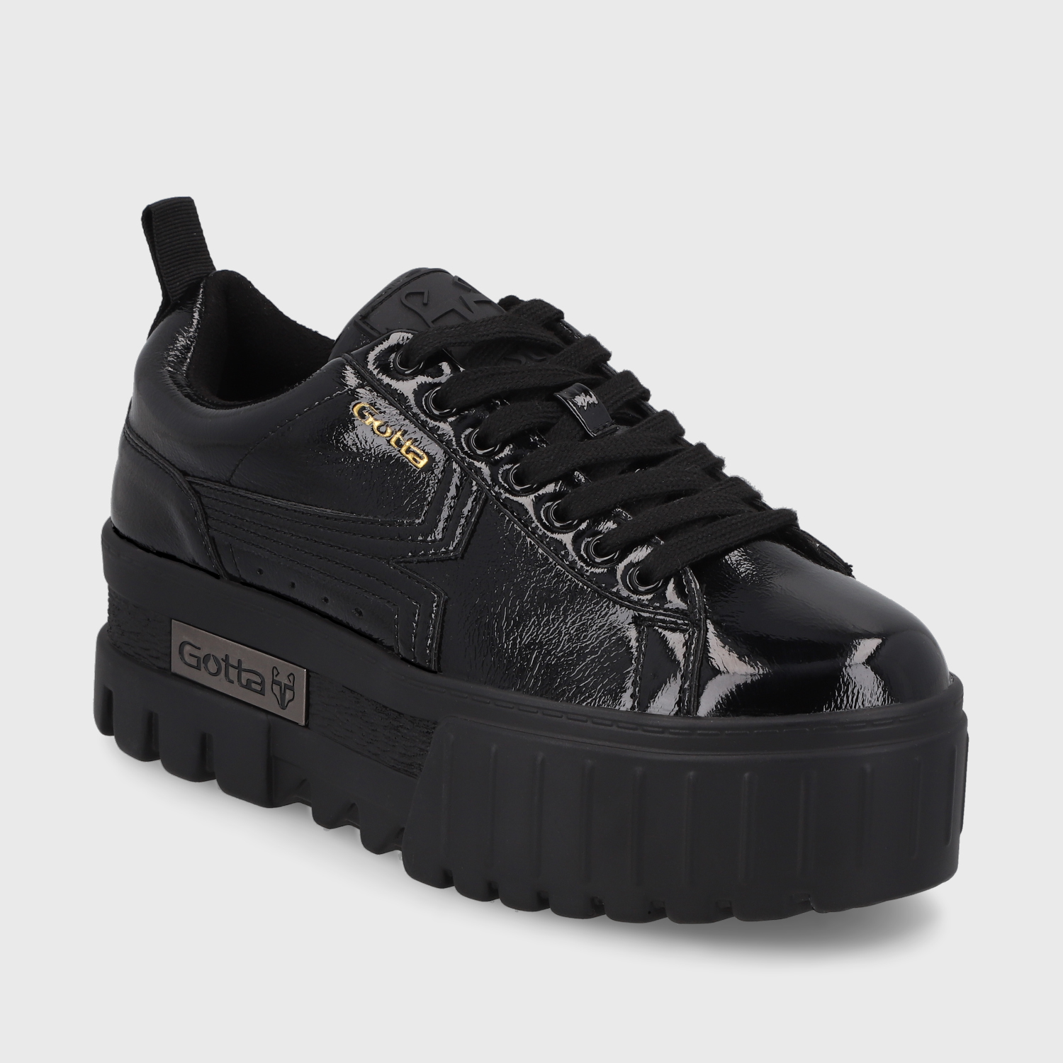 ZAPATILLA PLATAFORMA NEGRA MUJER 23243 GOTTA - 2