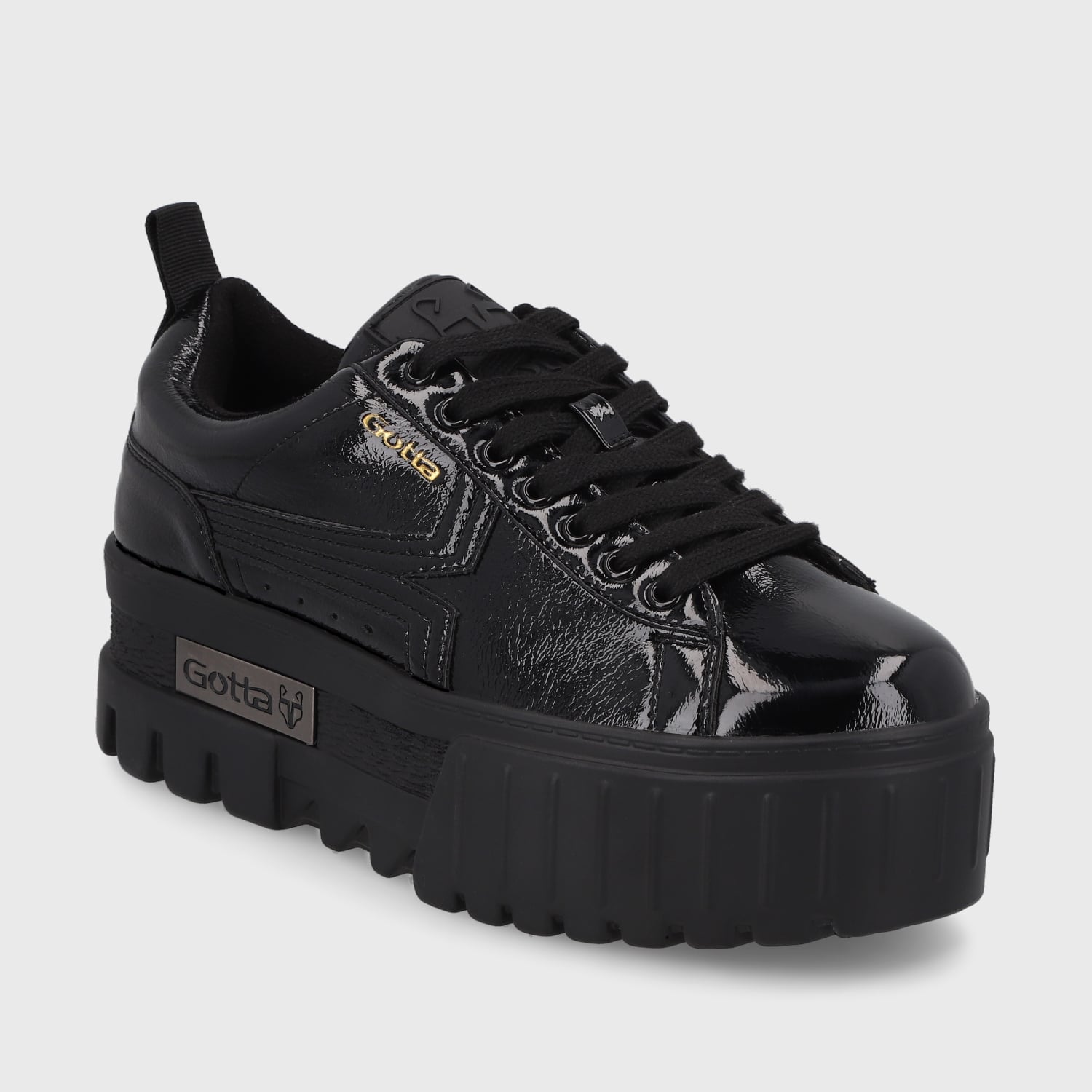 ZAPATILLA PLATAFORMA NEGRA MUJER 23243 GOTTA - 2
