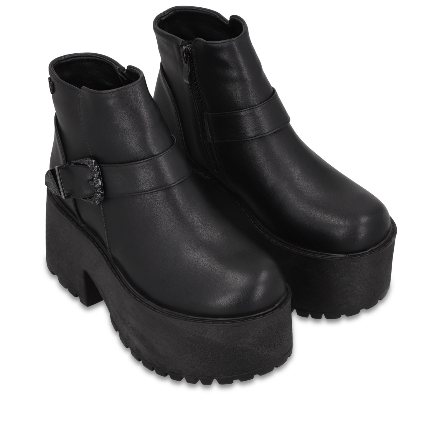 BOTIN PLATAFORMA NEGRO MUJER 1517B01 GOTTA - 3
