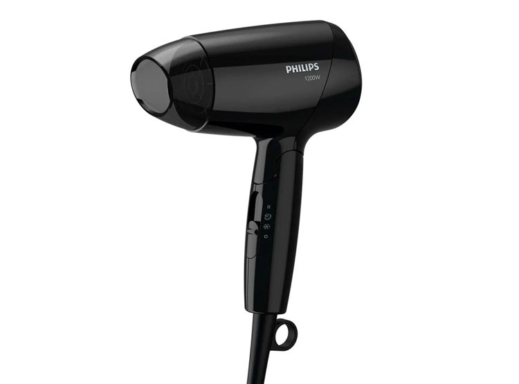 SECADOR DE CABELLO PHILIPS BHC010-10 1200W, 3 VELOCIDADES, CABLE 1.5 M, NEGRO - 1