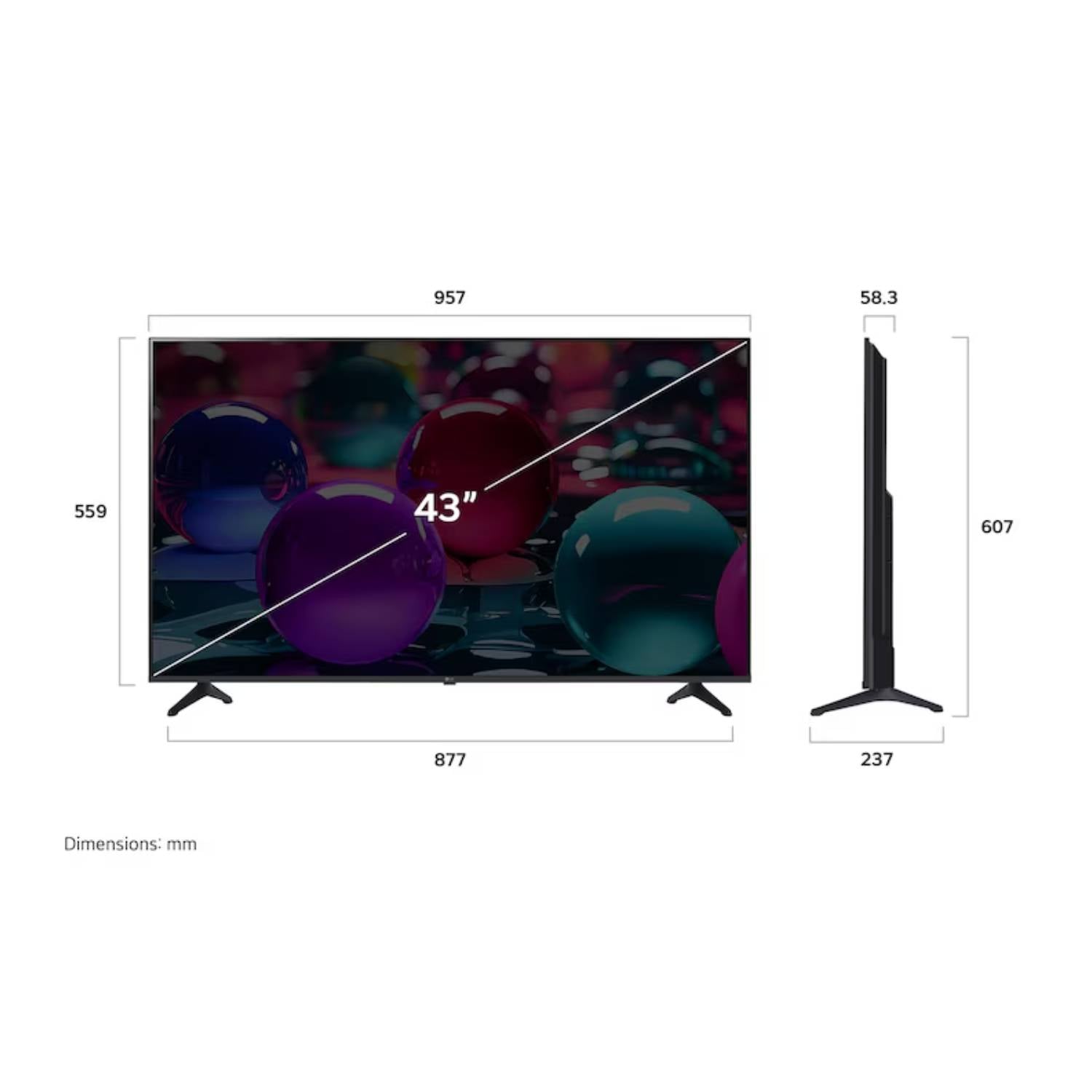 TELEVISOR 43 SMART 4K (2025) 43UA7300PSB LG - 2