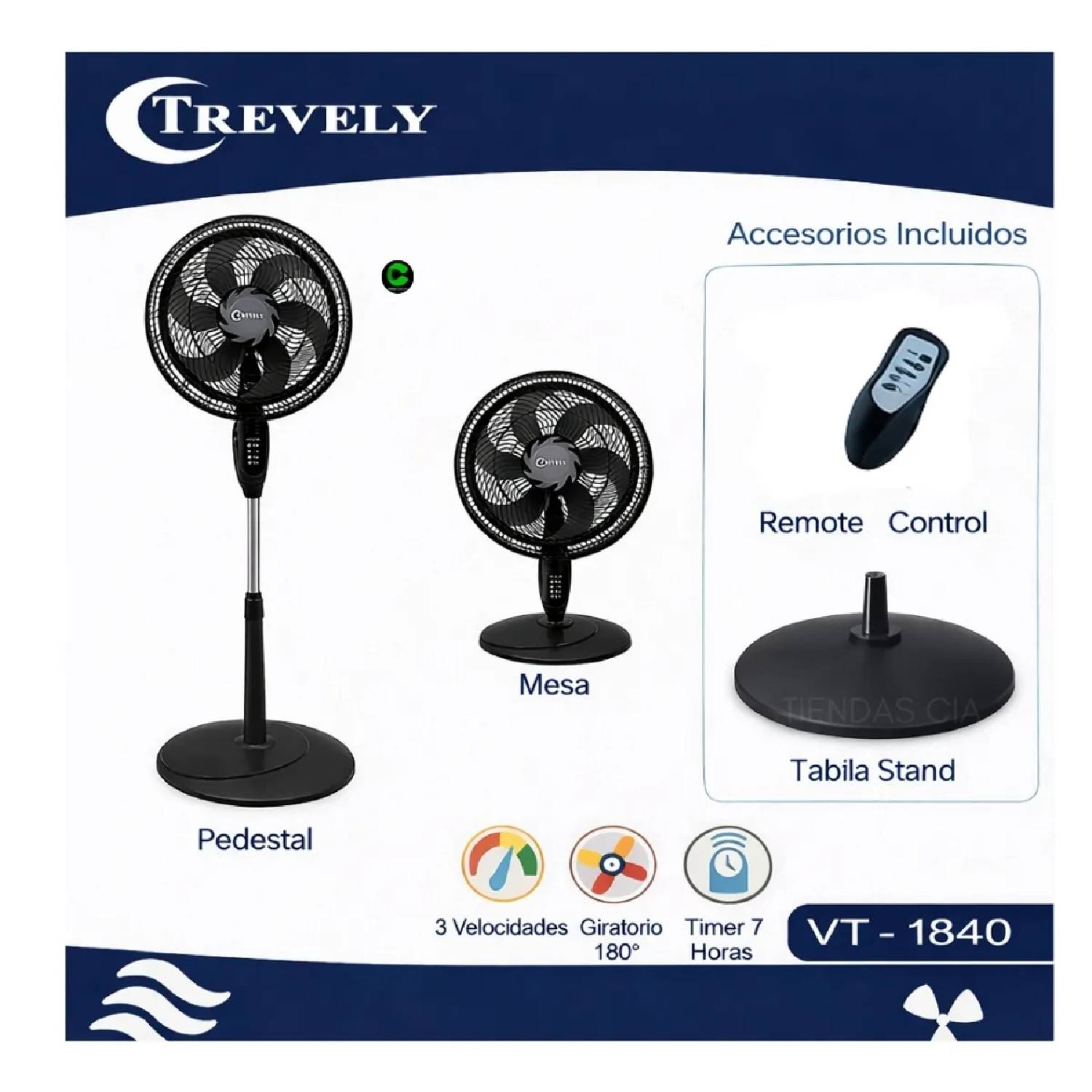 VENTILADOR 3 EN 1, 18' TREVELY VT-1840 - 3