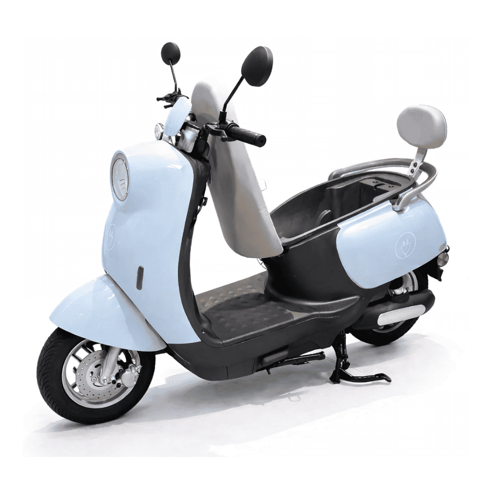 BICIMOTO ELECTRICA URBAN VINTAGE PRO 1000W COLOR CELESTE + CASCO GRATIS - 2