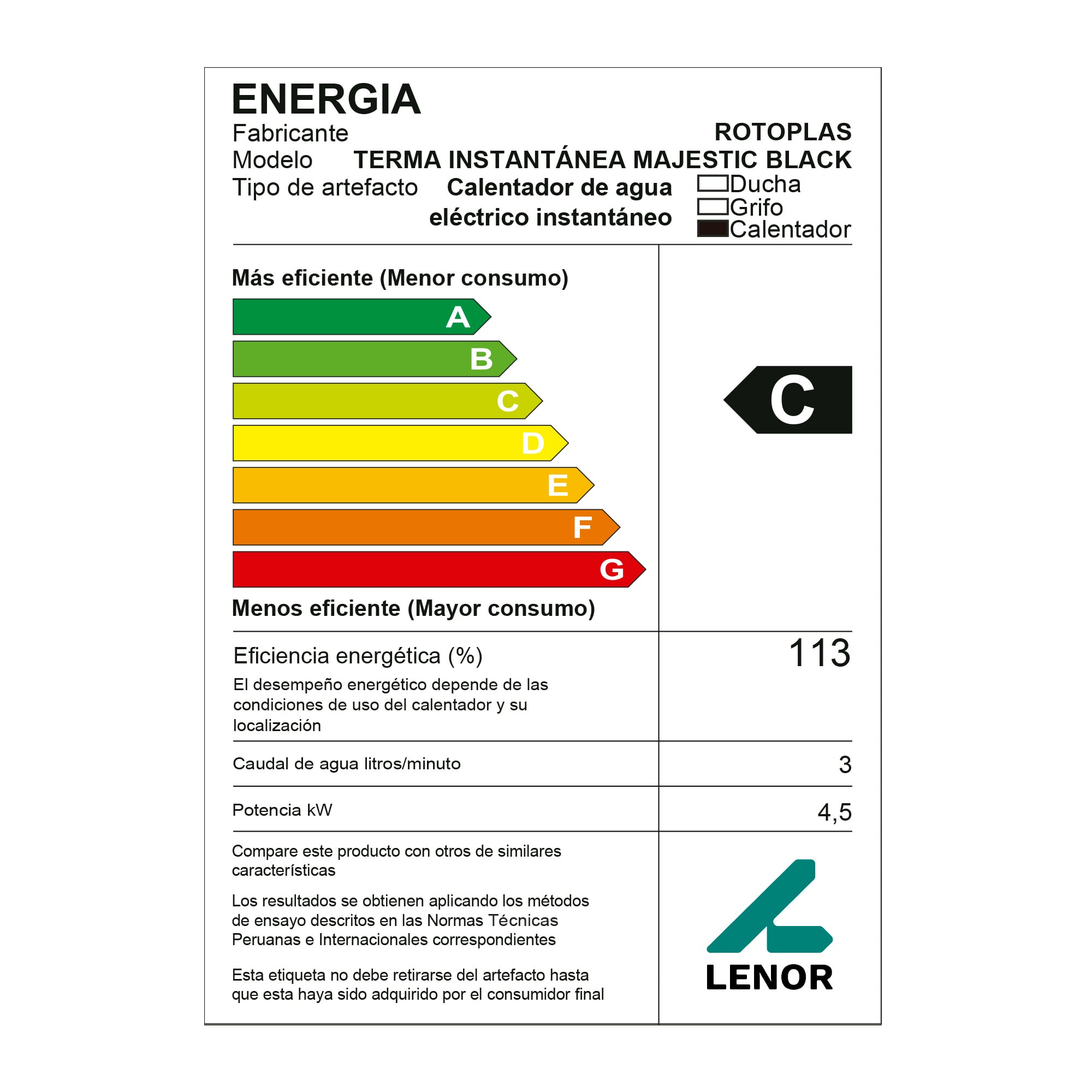 TERMA INSTANTANEA MAJESTIC BLK - 5