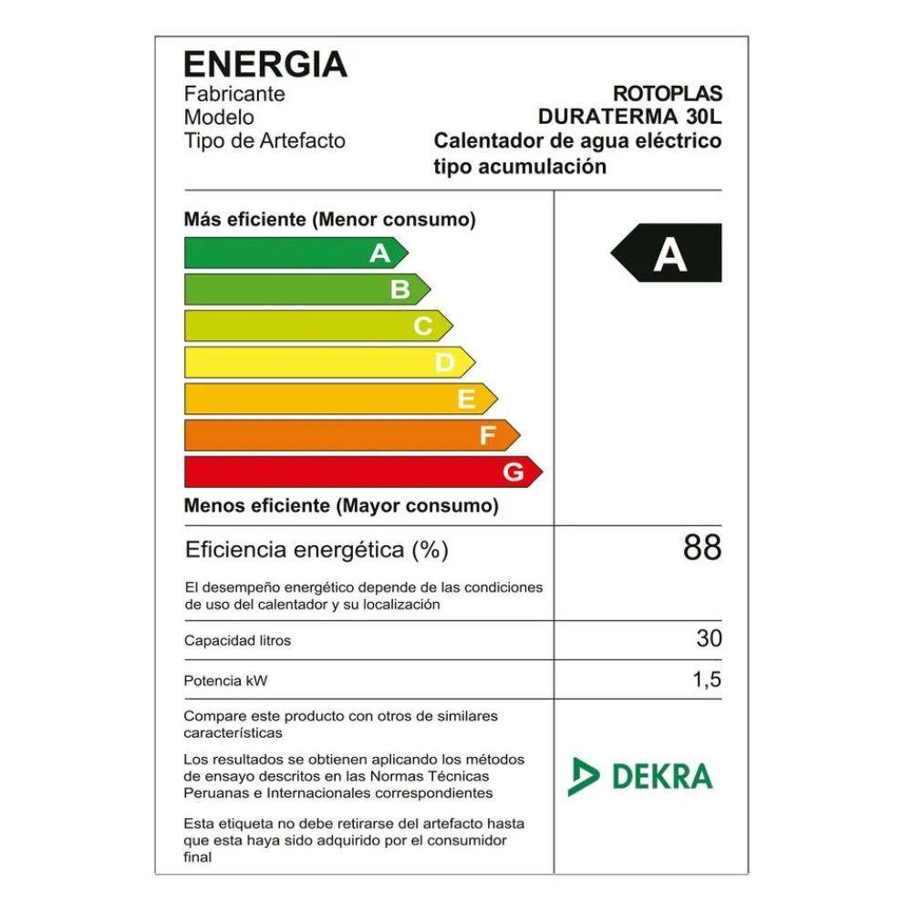 TERMA DE ACUMULACION DURATERMA 30L - 5