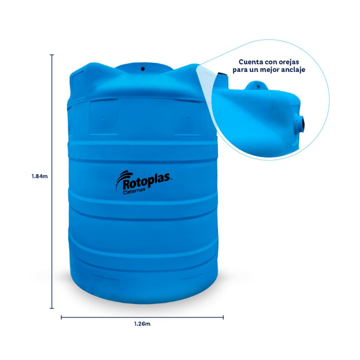 CISTERNA DE AGUA GARANTÍA DE POR VIDA* 2000 LITROS - 2