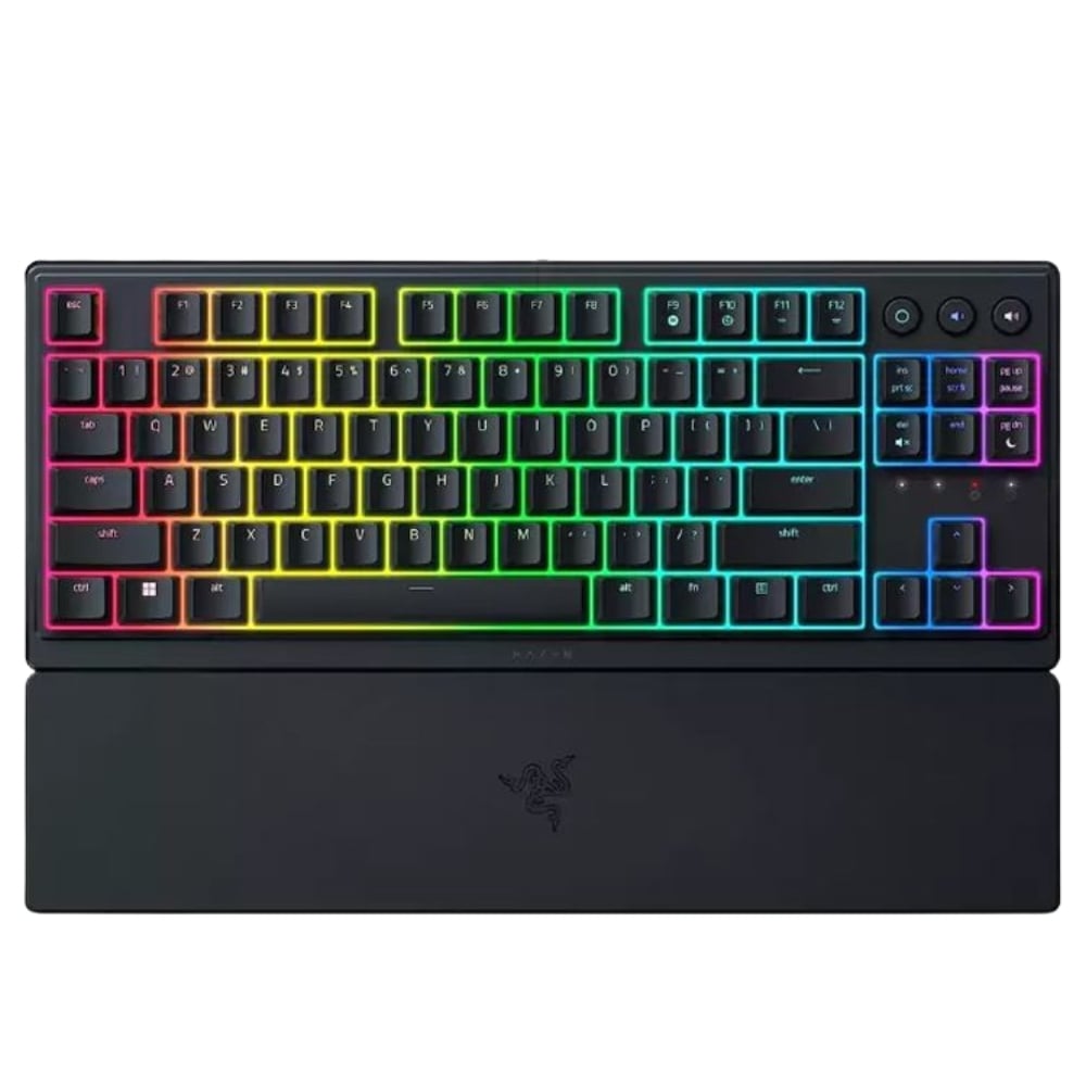 TECLADO RAZER ORNATA V3 TKL CHROMA MECHA MENBRANA NEGRO US TECLAS BAJO PERFIL - 1