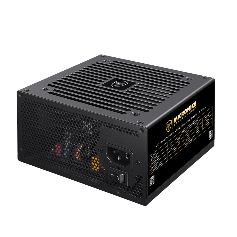 FUENTE DE PODER ATX MIC P80BPW-750W APFC 80PLUS - 1