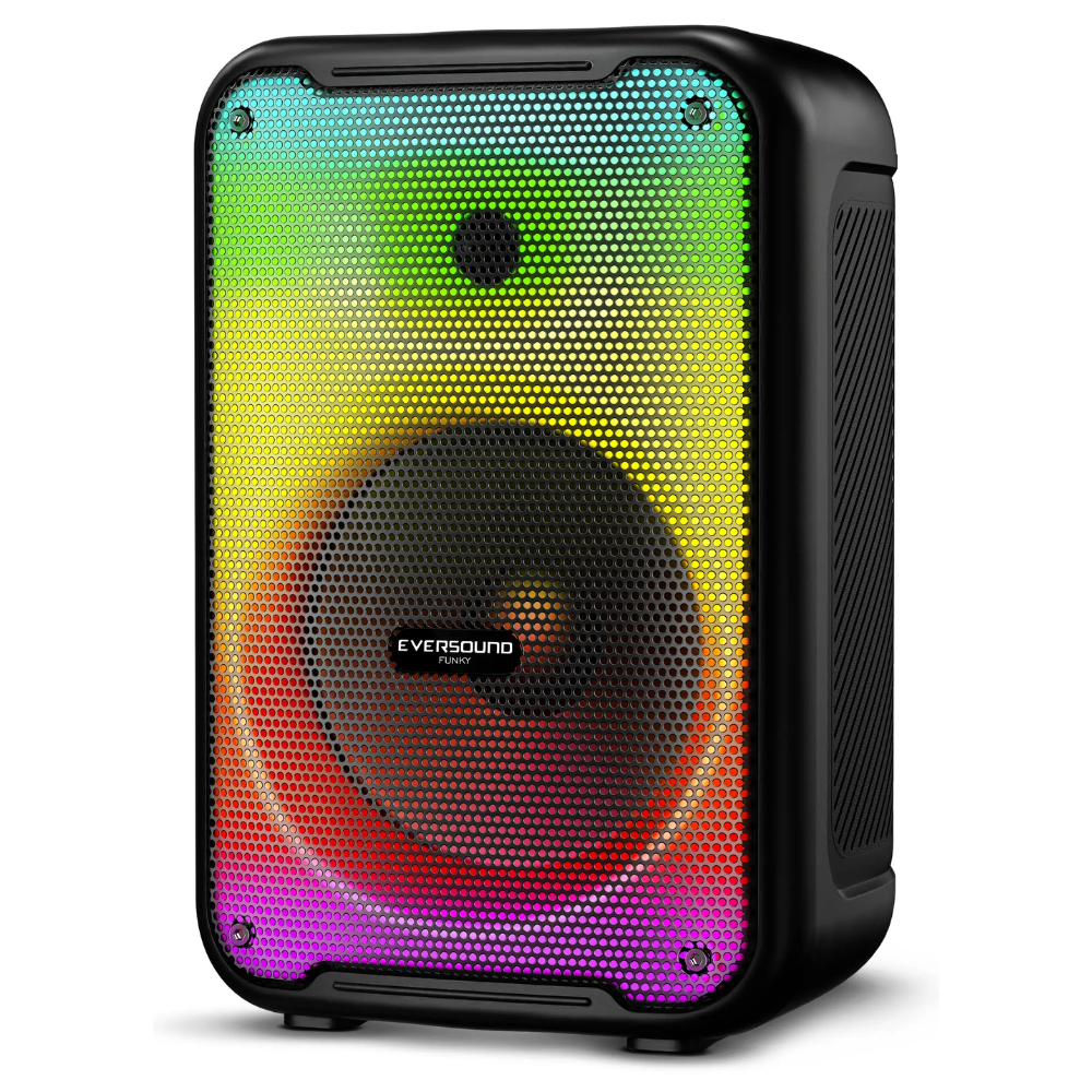 PARLANTE EVERSOUND FUNKY 8″ EV 3003 CONEXION BLUETOOTH ILUMINACION RGB COLOR NEGRO - 2