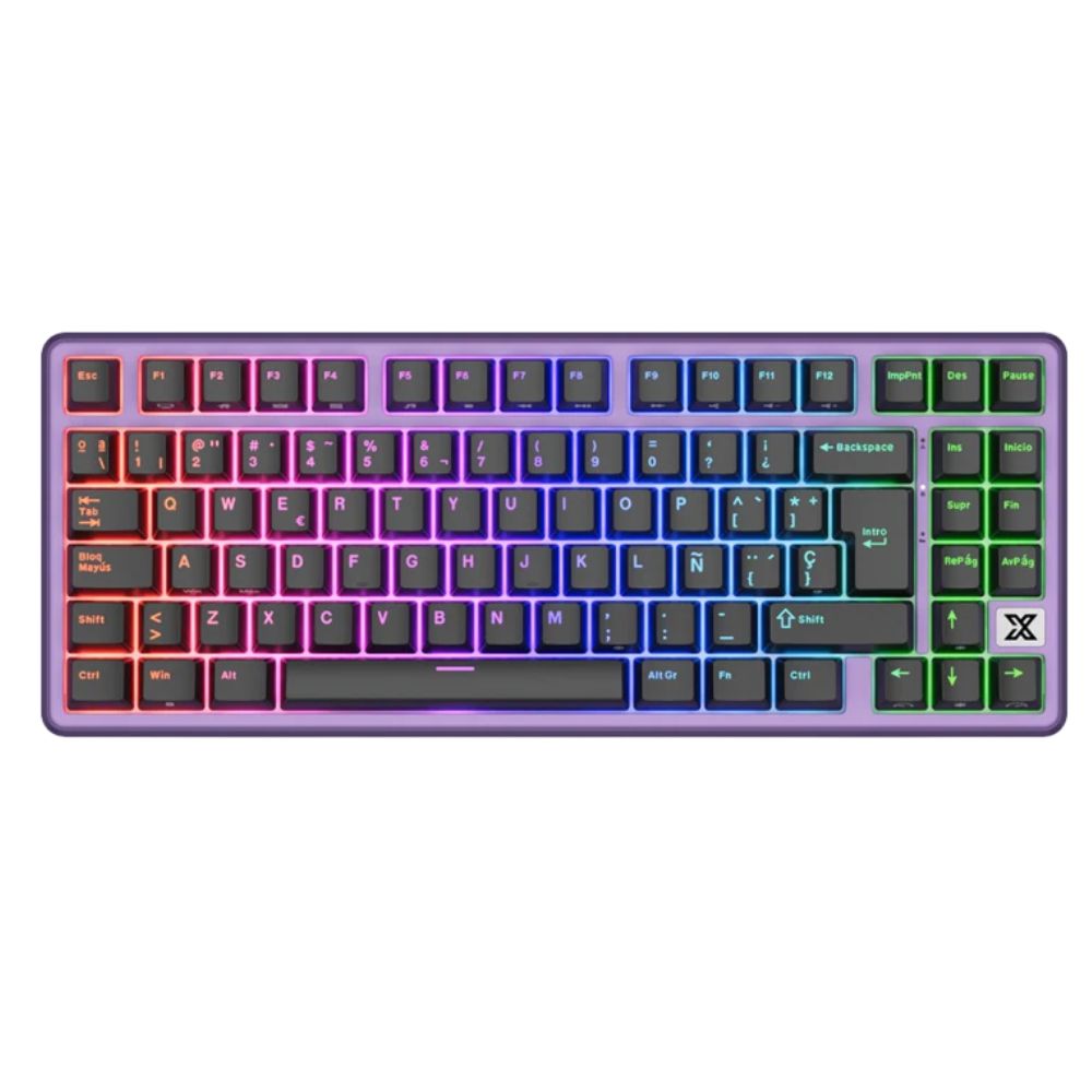 TECLADO ROYAL KLUDGE RK X87 CABLEADO BLACKBERRY MOUSSE SWITCH CREMOSO - 1