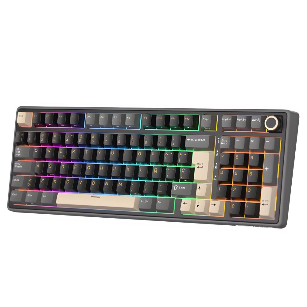 TECLADO MECÁNICO ROYALE KLUGDE RK R98PRO PHANTOM 98% ESPAÑOL SWITCH CREMOSO - 2