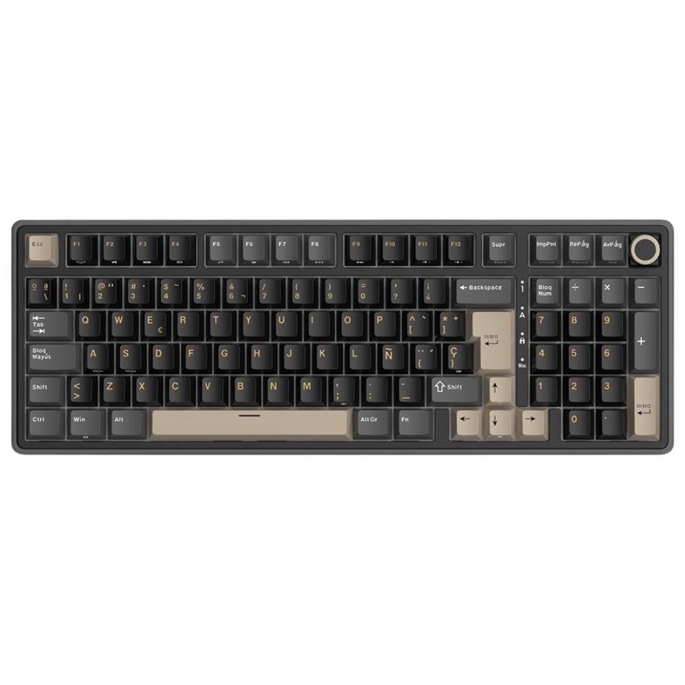TECLADO MECÁNICO ROYALE KLUGDE RK R98PRO PHANTOM 98% ESPAÑOL SWITCH CREMOSO - 3