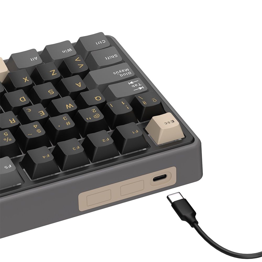 TECLADO MECÁNICO ROYALE KLUGDE RK R98PRO PHANTOM 98% ESPAÑOL SWITCH CREMOSO - 4