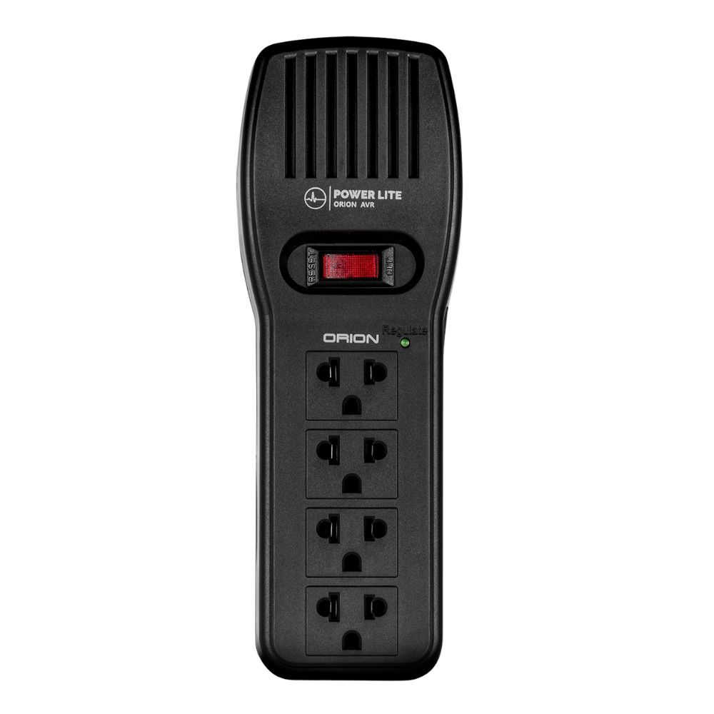 ESTABILIZADOR POWER LITE ORION AVR PLI 1001 1000VA 500W 4 SALIDAS - 1