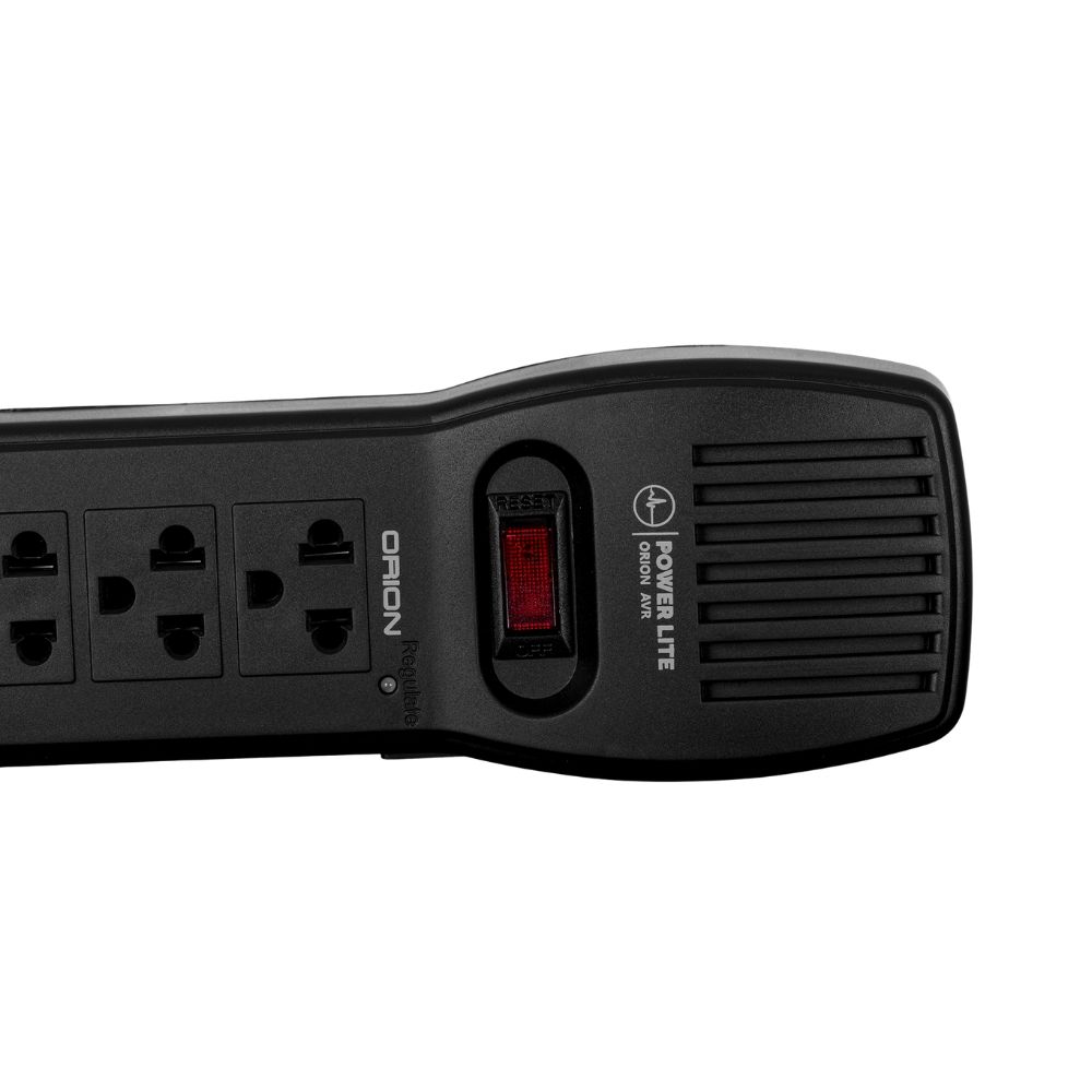 ESTABILIZADOR POWER LITE ORION AVR PLI 1001 1000VA 500W 4 SALIDAS - 2