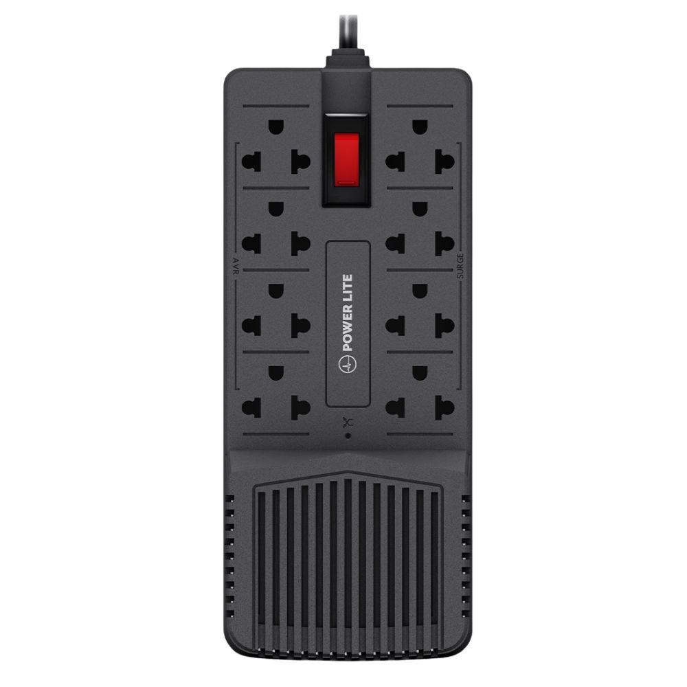 ESTABILIZADOR REGULADOR AUTOMATICO POWER LITE NOVA AVR PLI908 900VA/450W 8 SALIDAS - 1