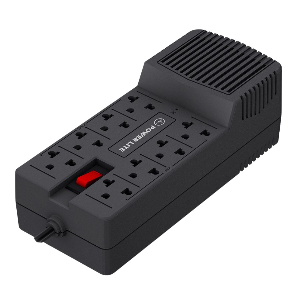 ESTABILIZADOR REGULADOR AUTOMATICO POWER LITE NOVA AVR PLI908 900VA/450W 8 SALIDAS - 2